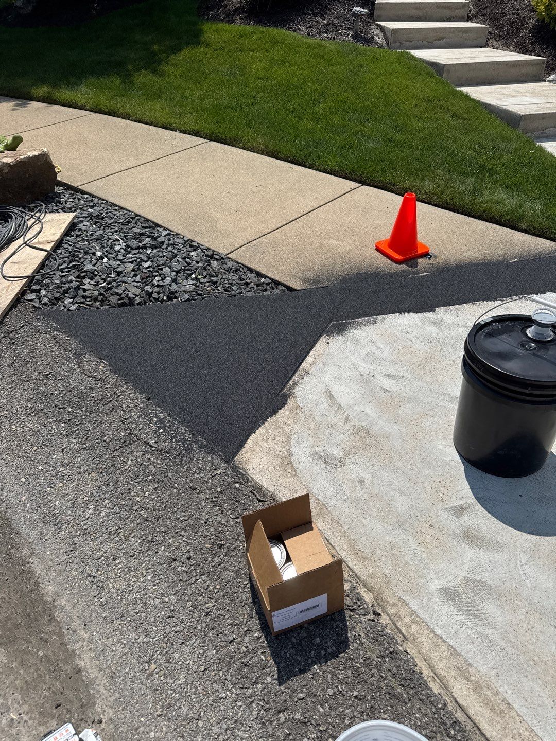 Driveway Walkway Patio Project in Canonsburg by Floors in a Day, Inc