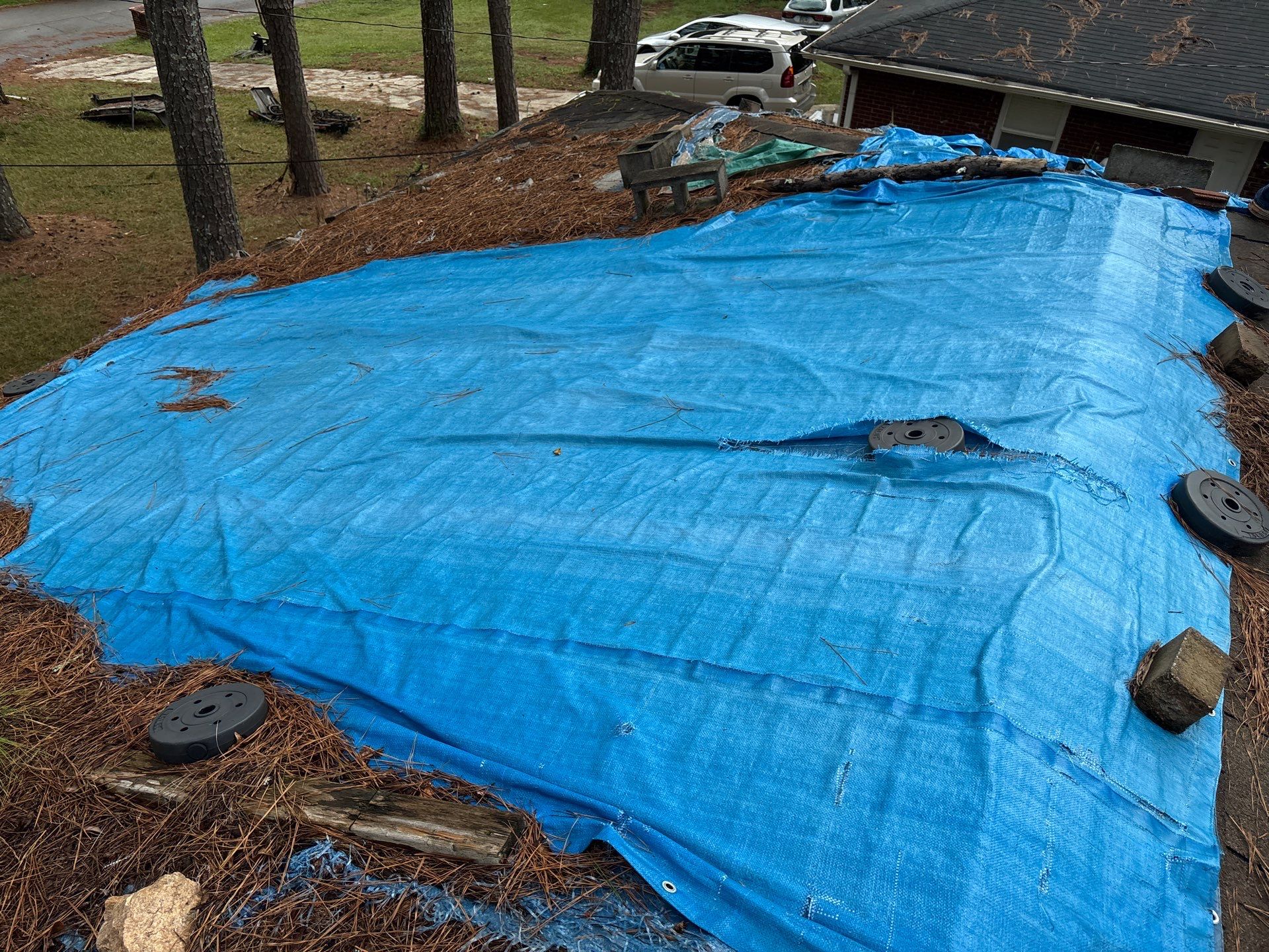 Emergency roof tarping  by Deerfield Roofing LLC
