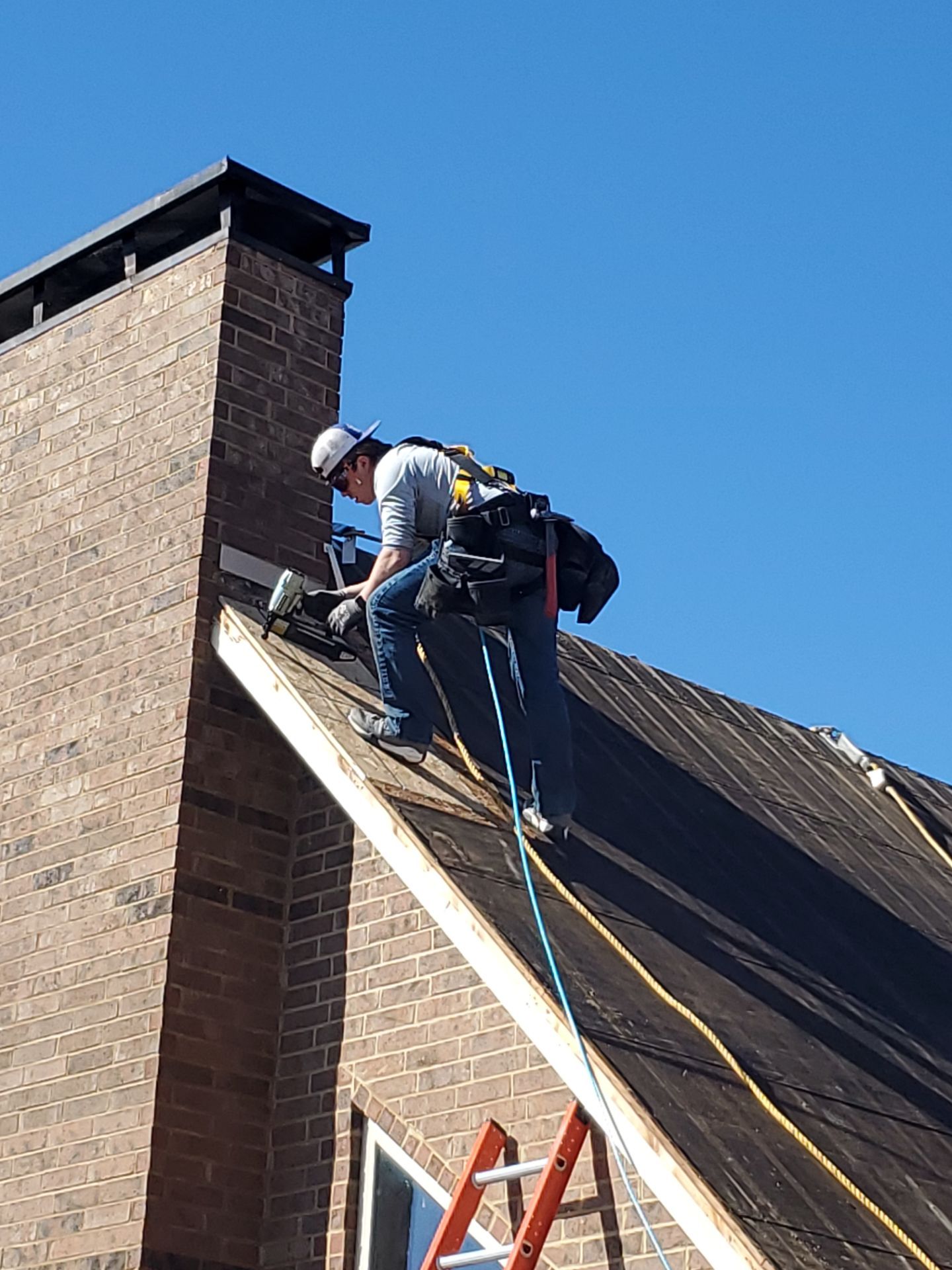 Residential Metal Roof Replacement using Reed's Metals: 26 GA. Colored Residential Metal Panels (Ivory) by Hostetler Roofing