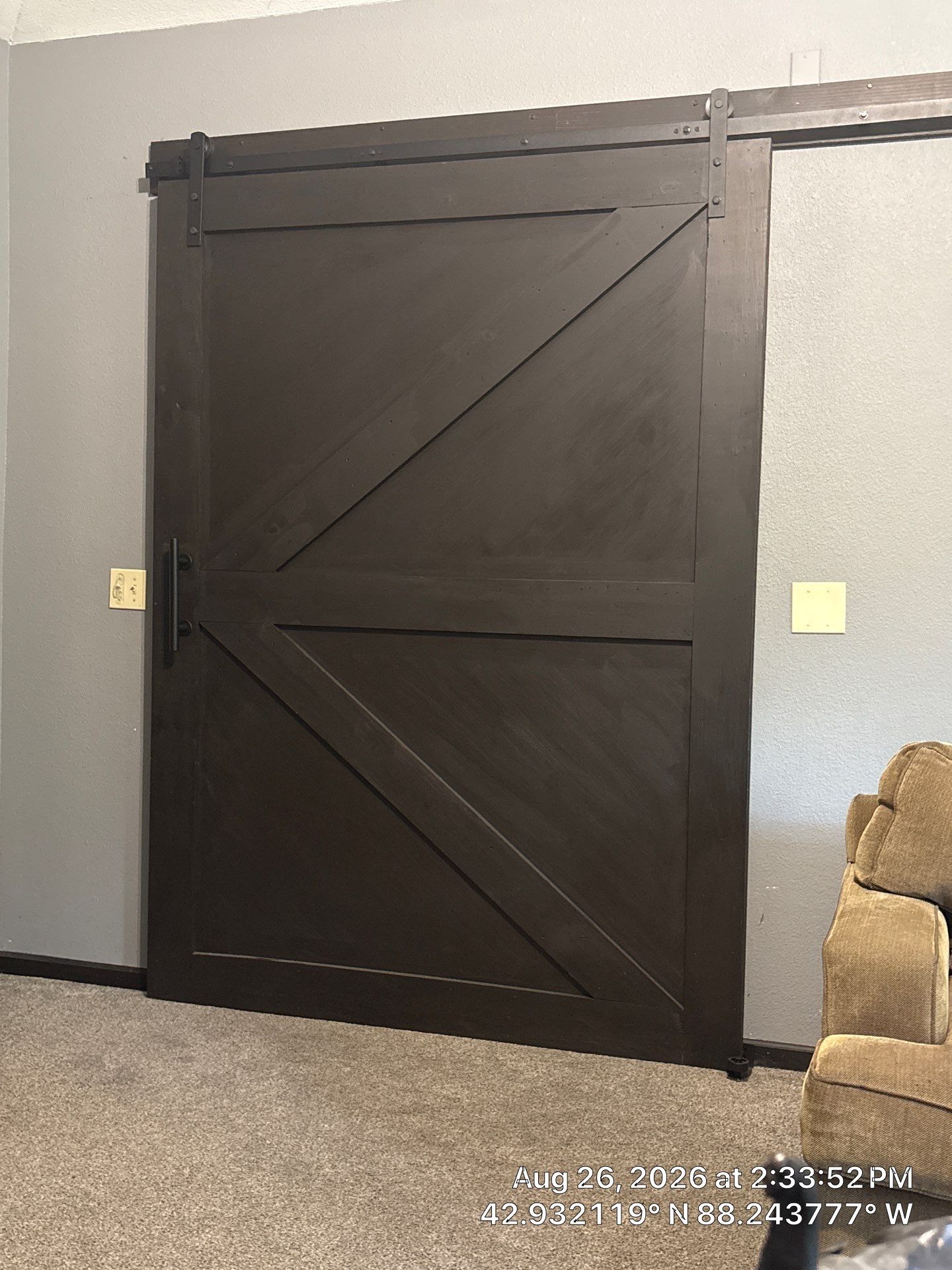 Custom Sliding Barn Door and Interior Updates in Waukesha by CompanyCam Sales Demo