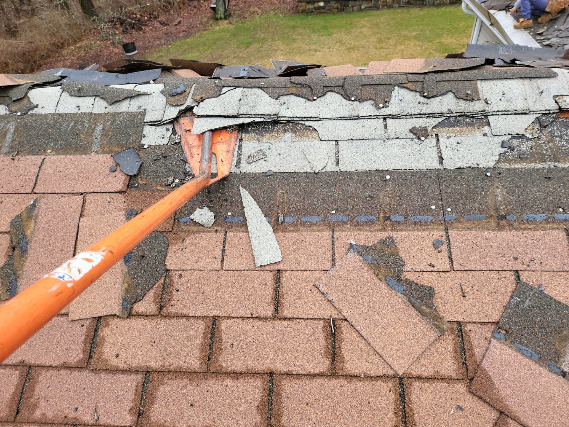 Residential Roofing Installation using Owens Corning TruDefinition Duration Designer - Black Sable by A Plus Exterior