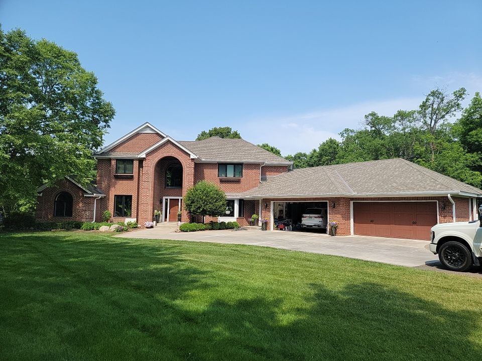Residential Roofing Installation using Certainteed Landmark Moire Black by MODERN EXTERIOR SYSTEMS