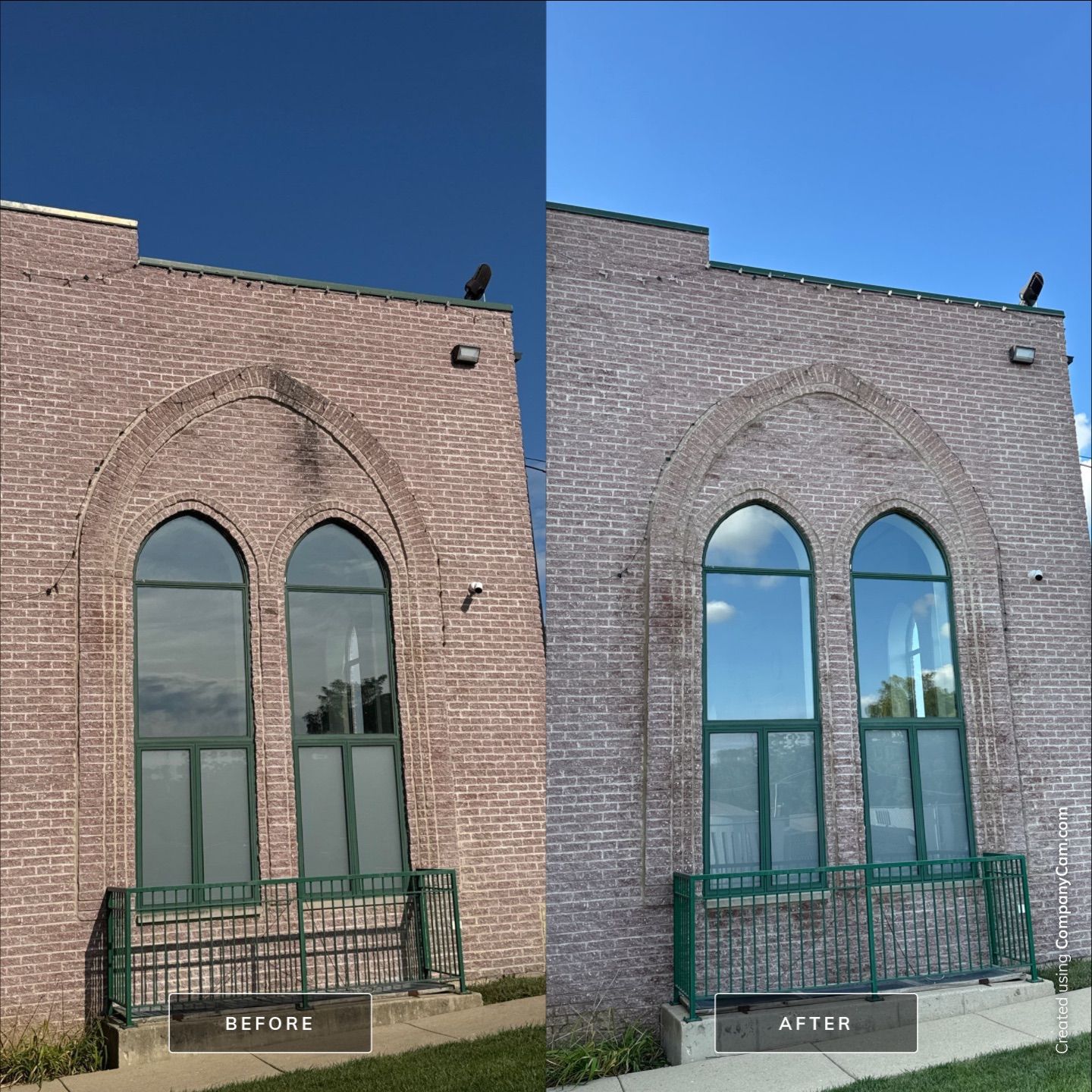 Commercial Exterior Building Wash  by Simmons Power & Soft Washing