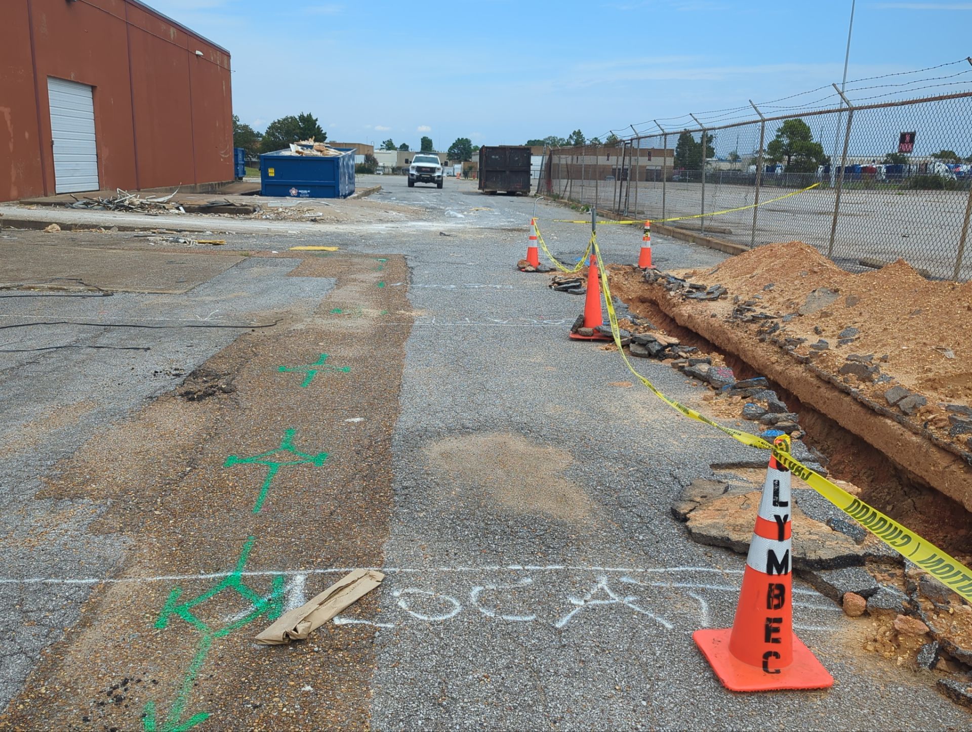 Comprehensive Utility Mapping and Ground Marking at a Memphis Industrial Site by Alsip Locating Service, LLC