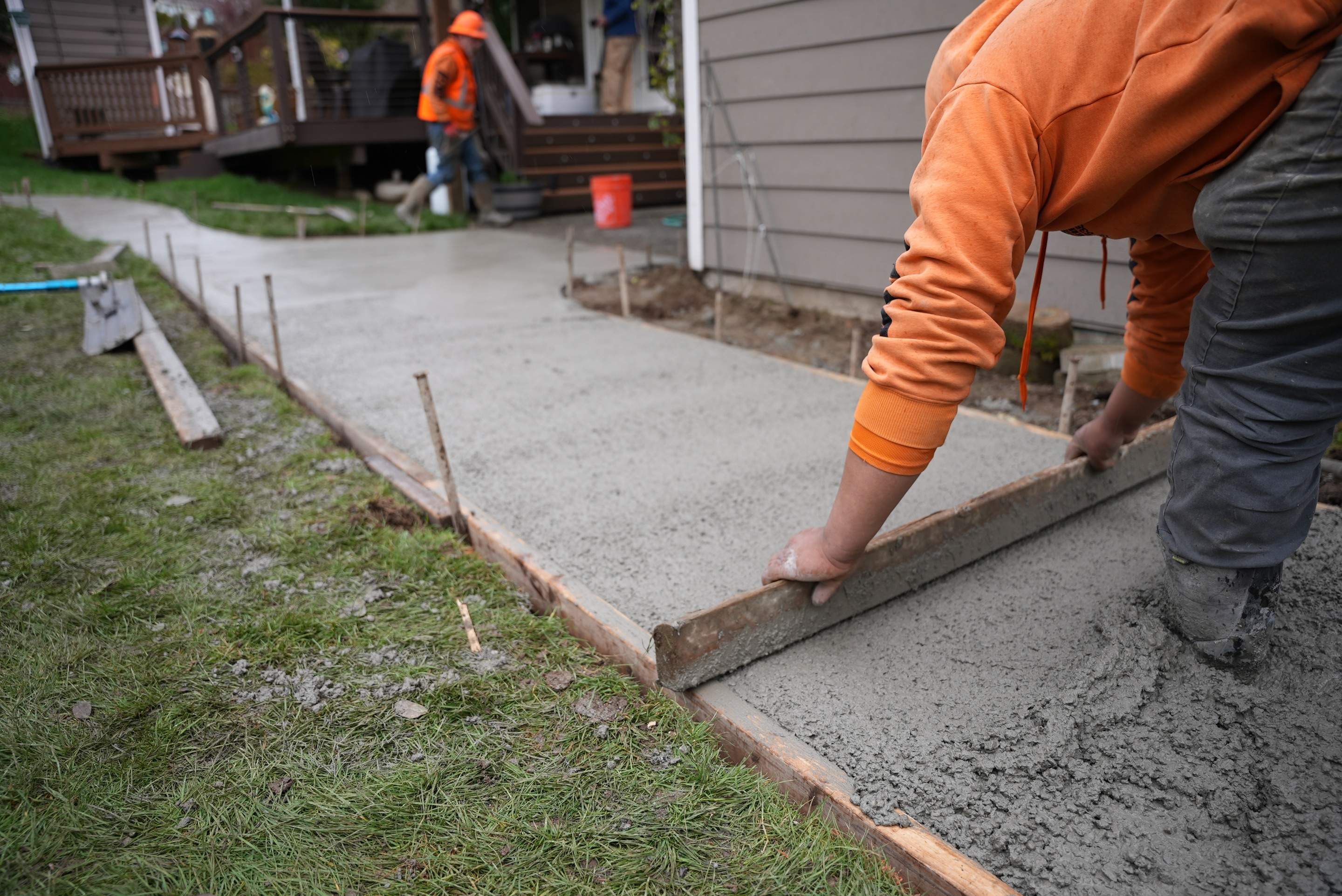 Wayne | Concrete patio & Walkway by Jireh Asphalt & Concrete Inc 