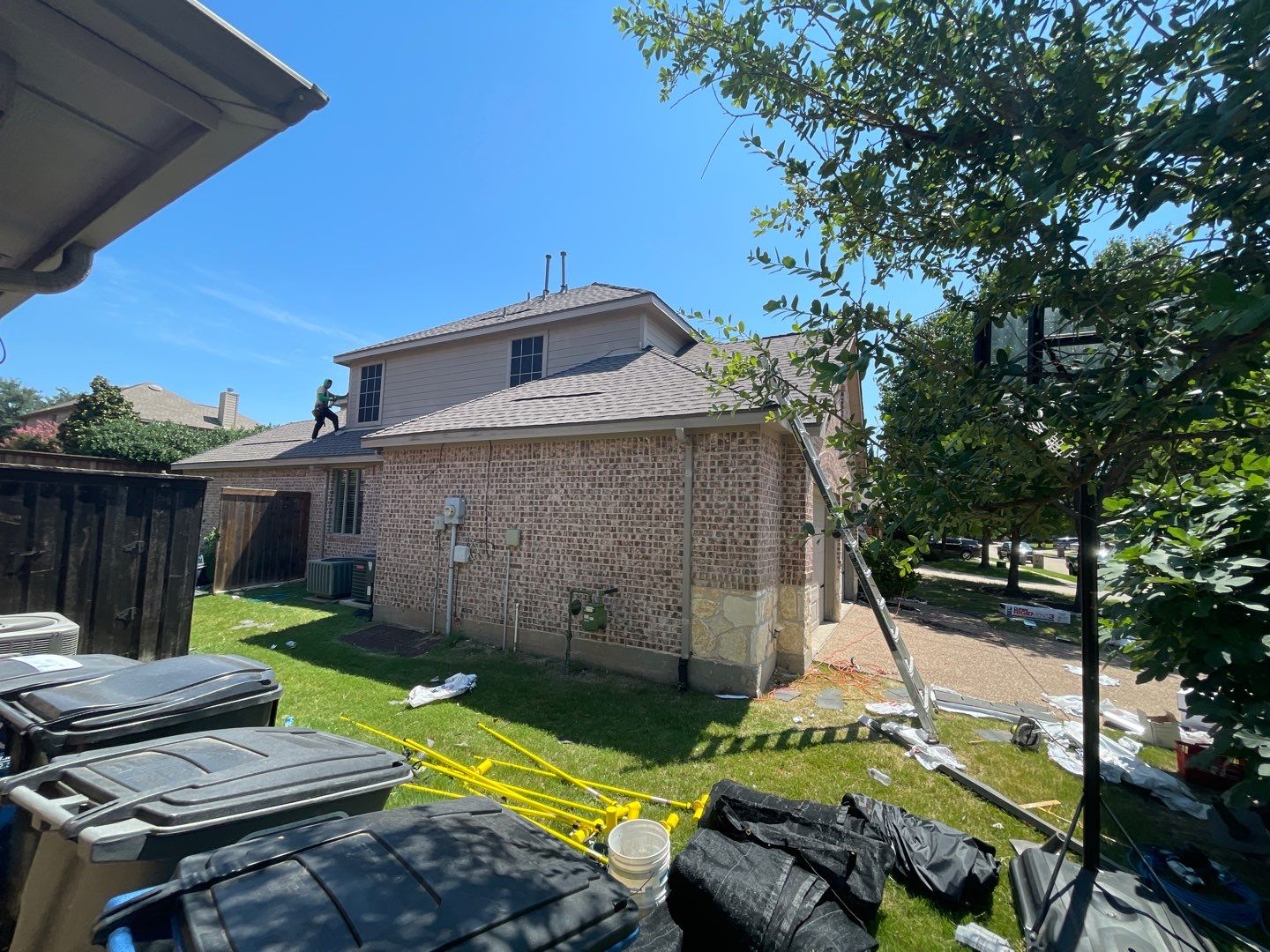 Major Hail Storm Full Roof and Gutter Replacement by First United Roofing & Construction