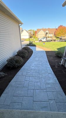 Ashler Slate Stamped Patio