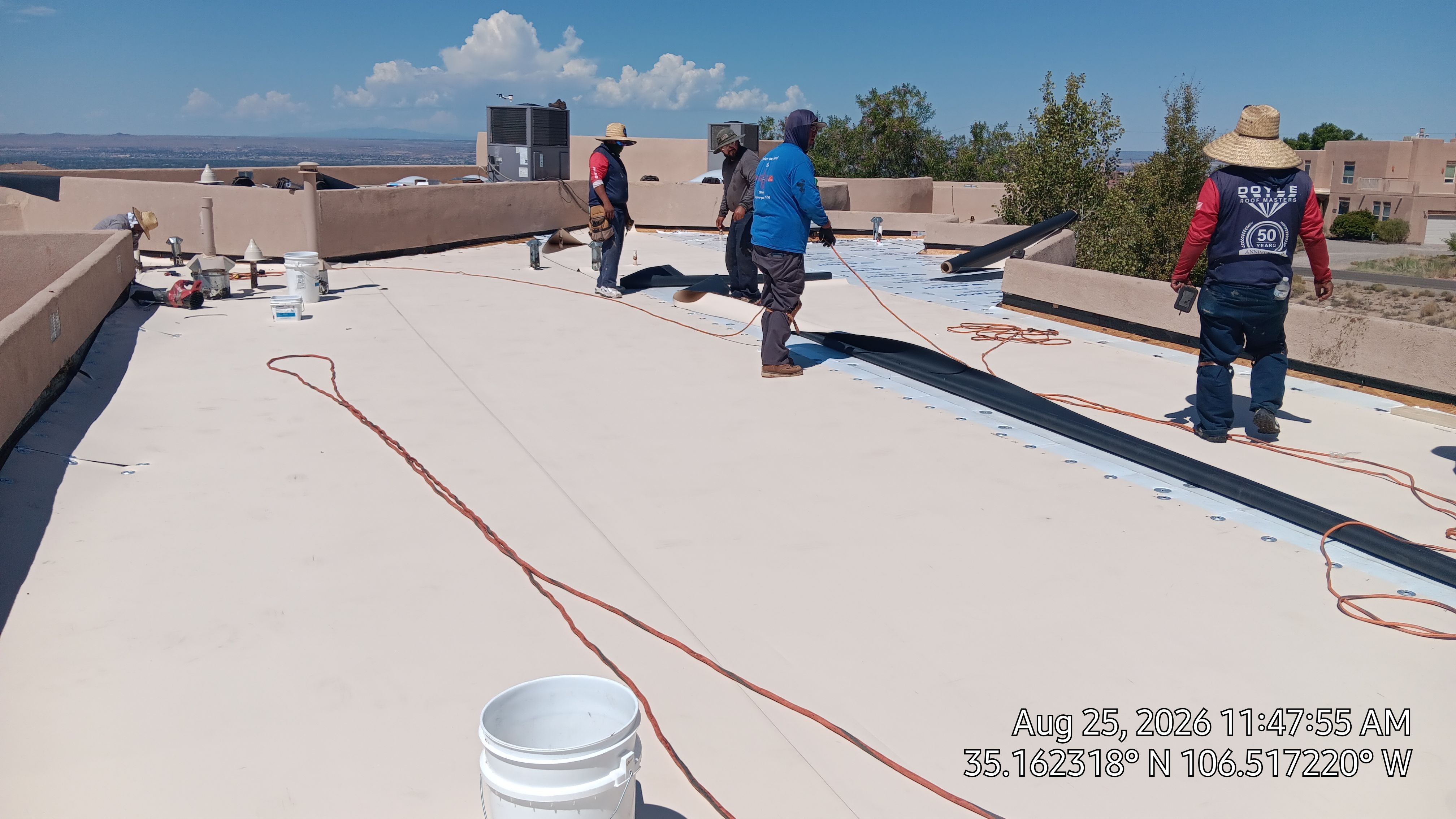 TPO Roof Replacement and Wood Repair in Albuquerque by Doyle Roof Masters Inc