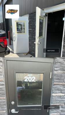 Commercial Exterior Door Repaint