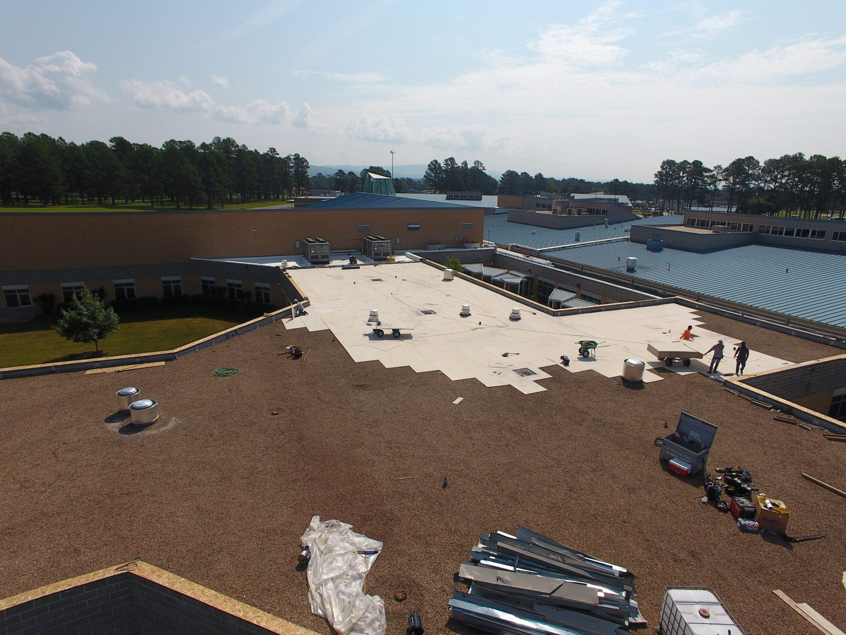 Choctaw Nation Hospital - Med Surg Building by Hostetler Roofing