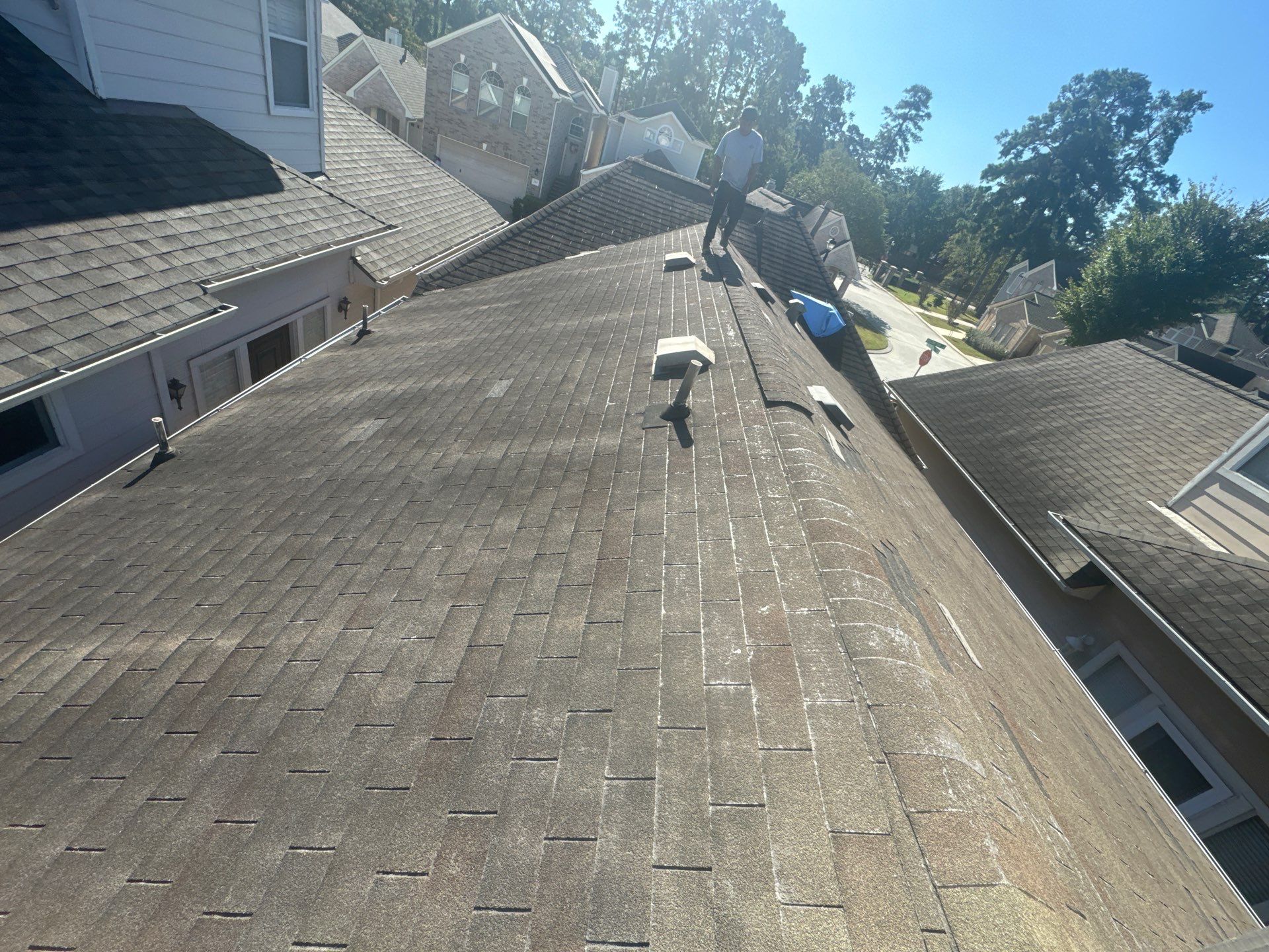 Missing Shingles Wind Damage  by Associates Roofing Unlimited 
