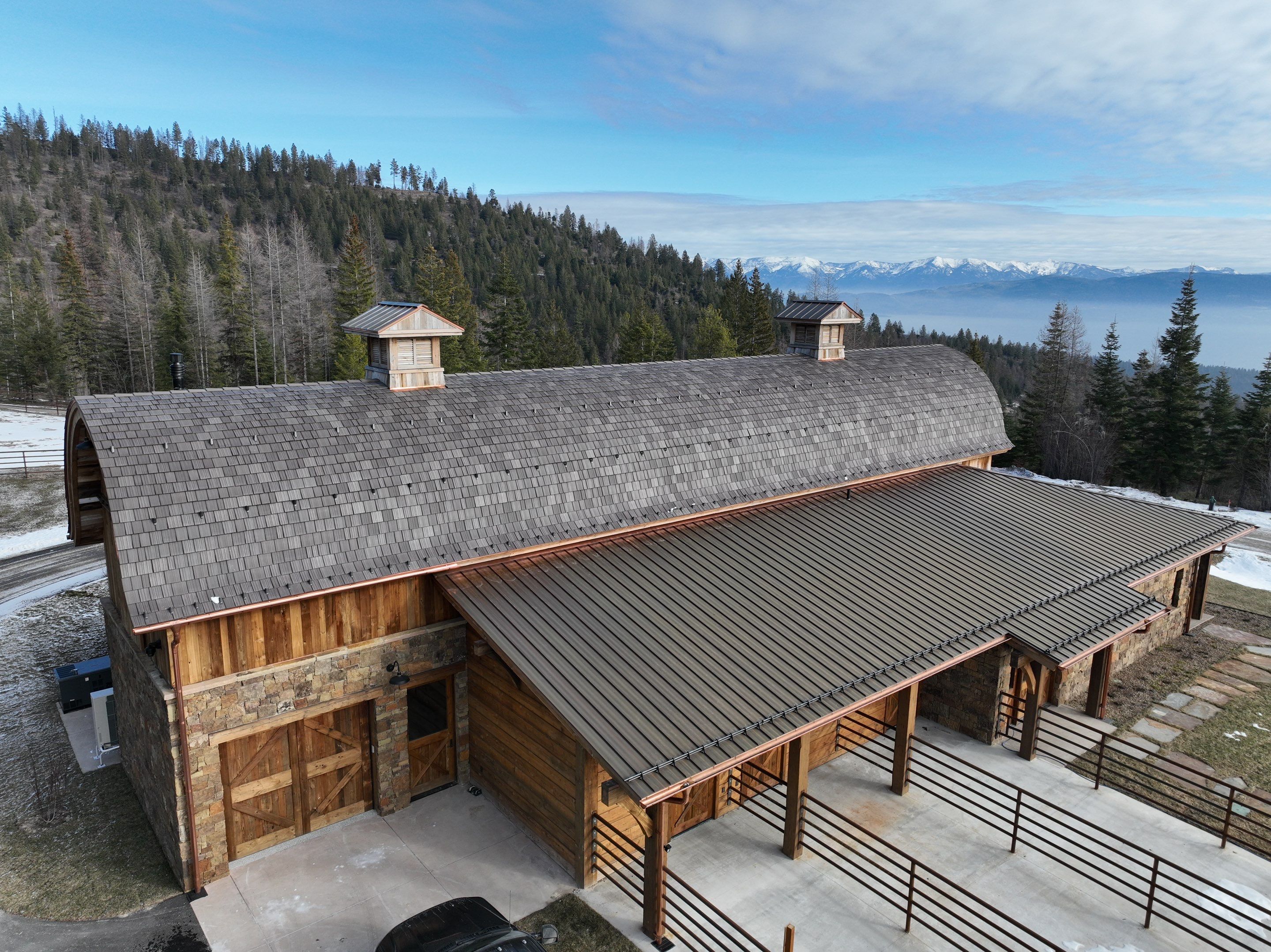 Horse Barn Install  by Montana Roofing Solutions