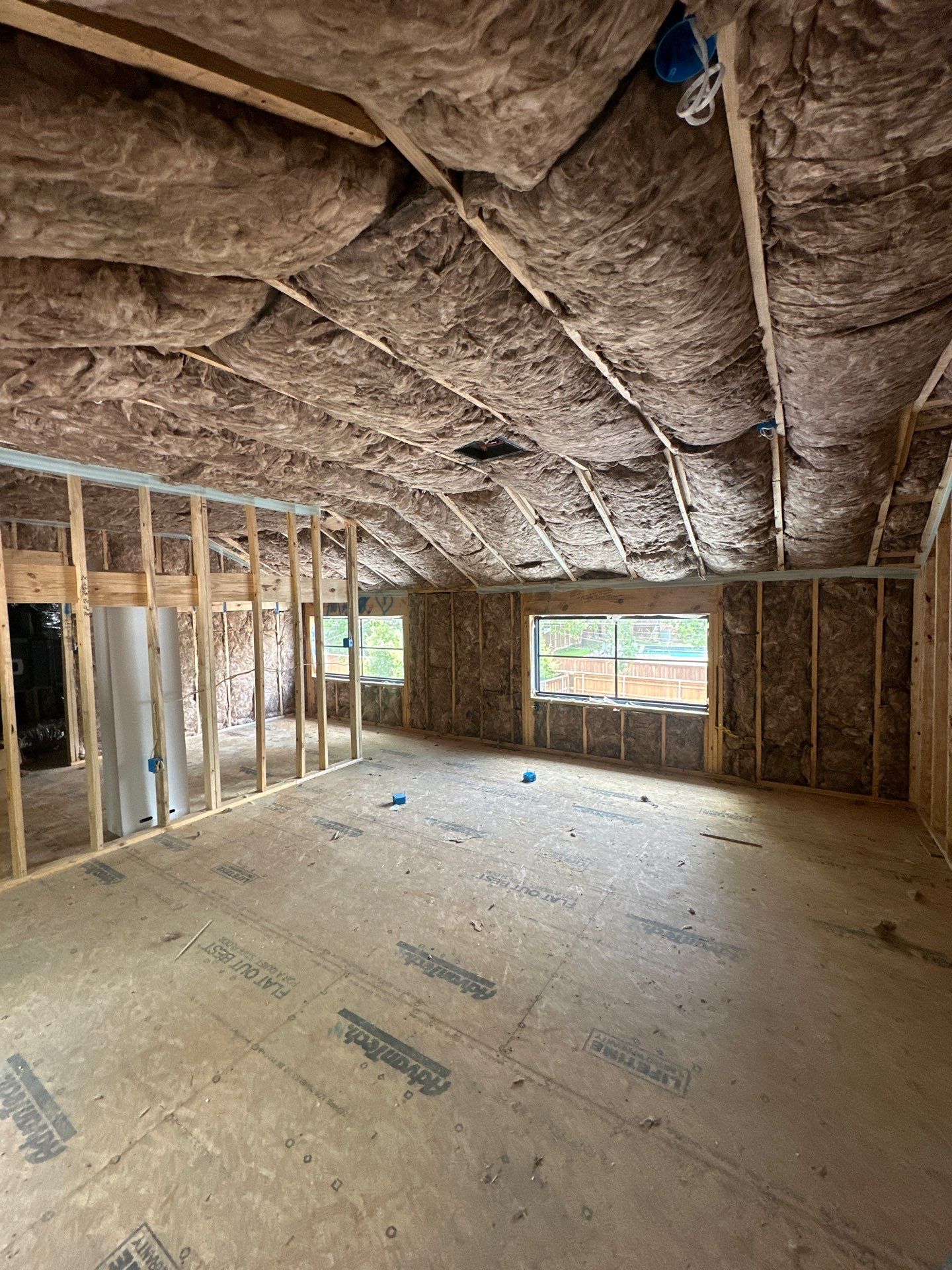 Full install on this new beautiful custom home in Dallas by Apex Insulation Solutions