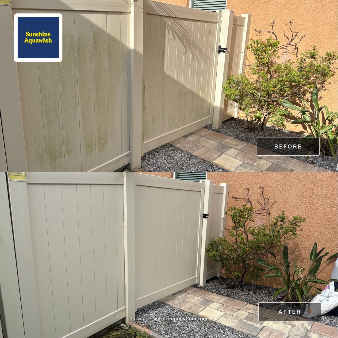 Full Exterior Cleaning – Two-Story House, Gutters, and Fence in Old Mill Preserve, Palmetto, FL by Sunshine AquaWash