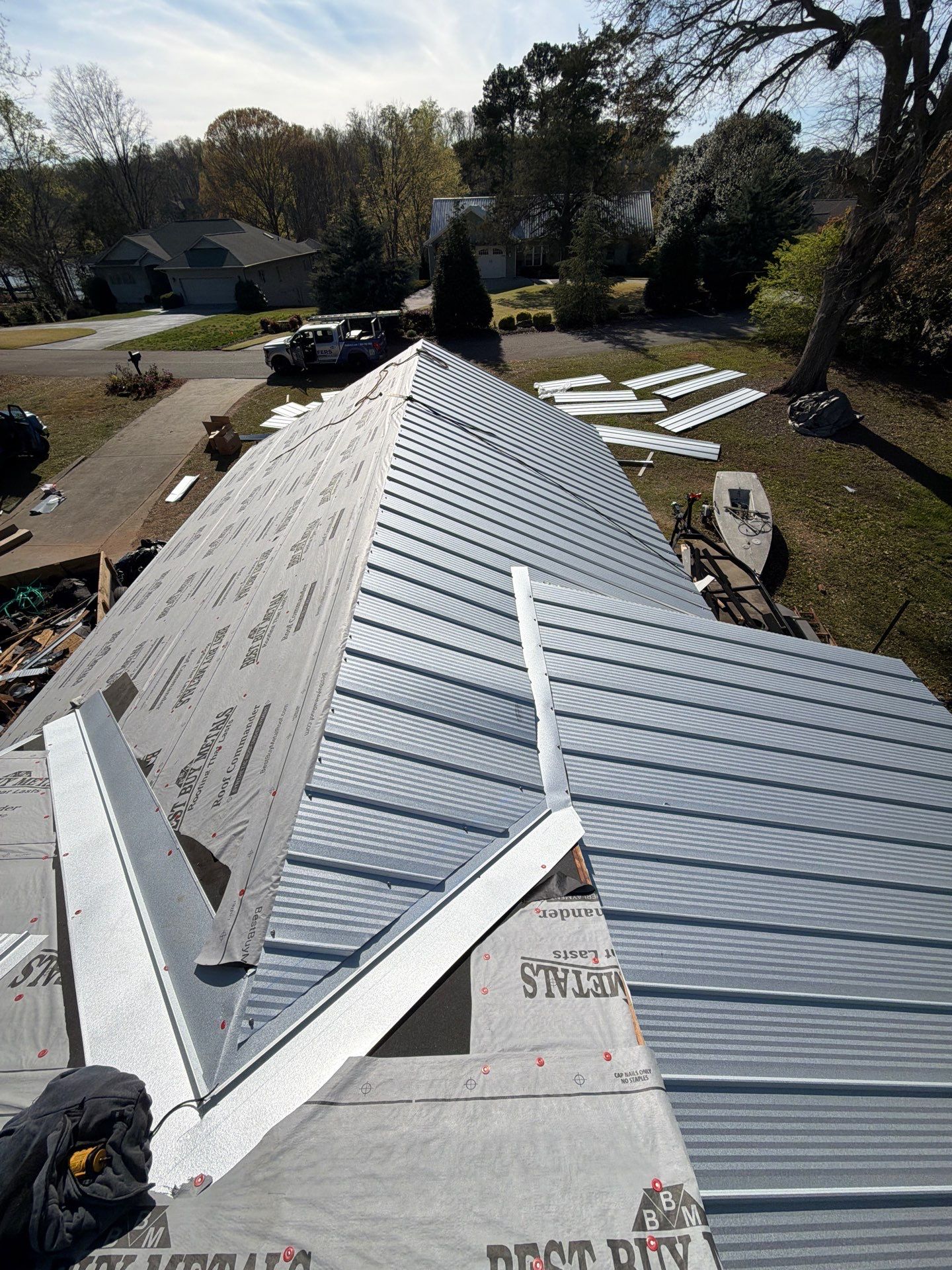 Metal Roof Replacement in Seneca, SC | Lake Keowee | 26-Gauge Galvalume Apex Panel by Roofers LLC