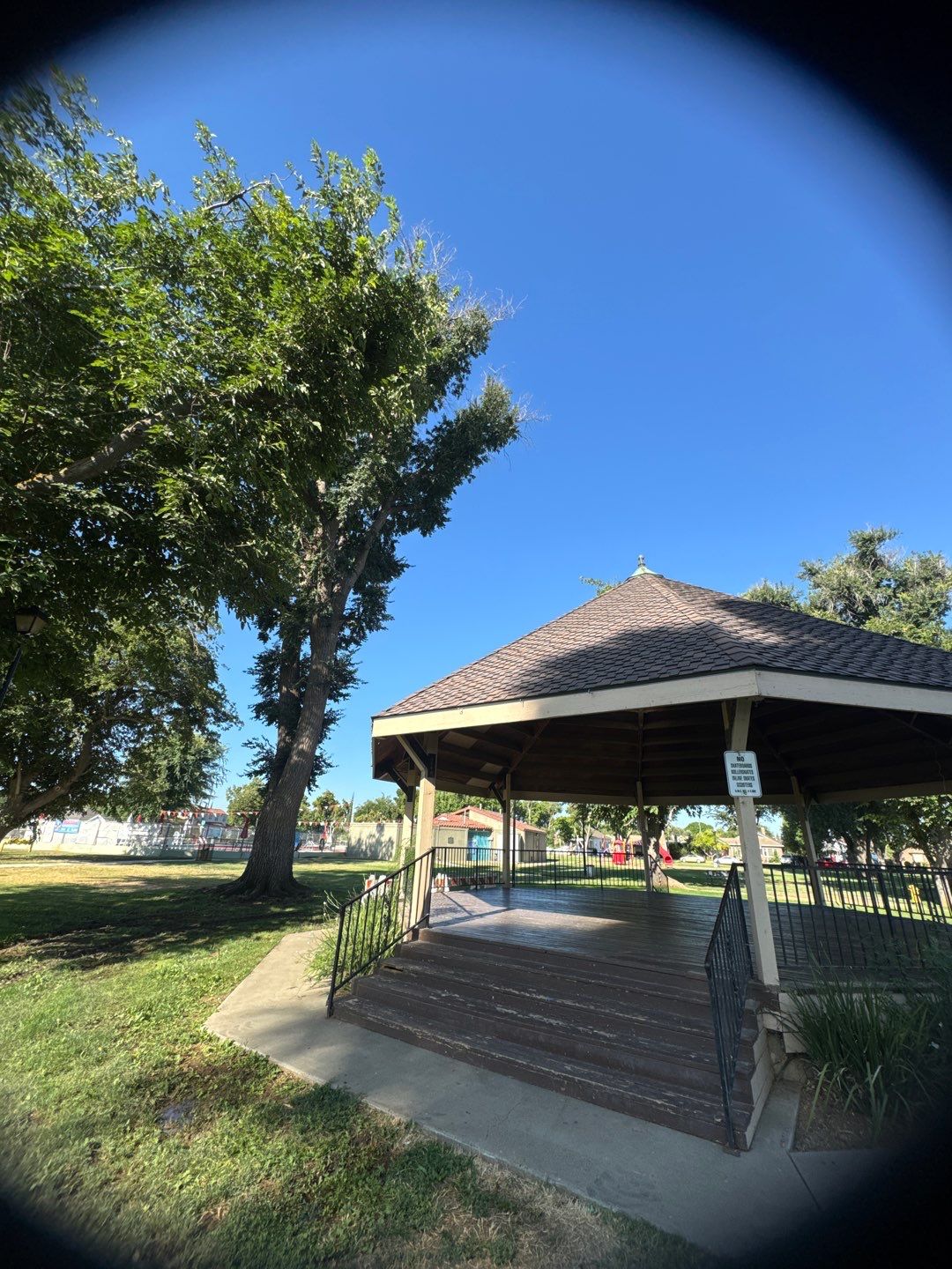 City of Gustine Gazebo project by Straight Edge Roofing Inc