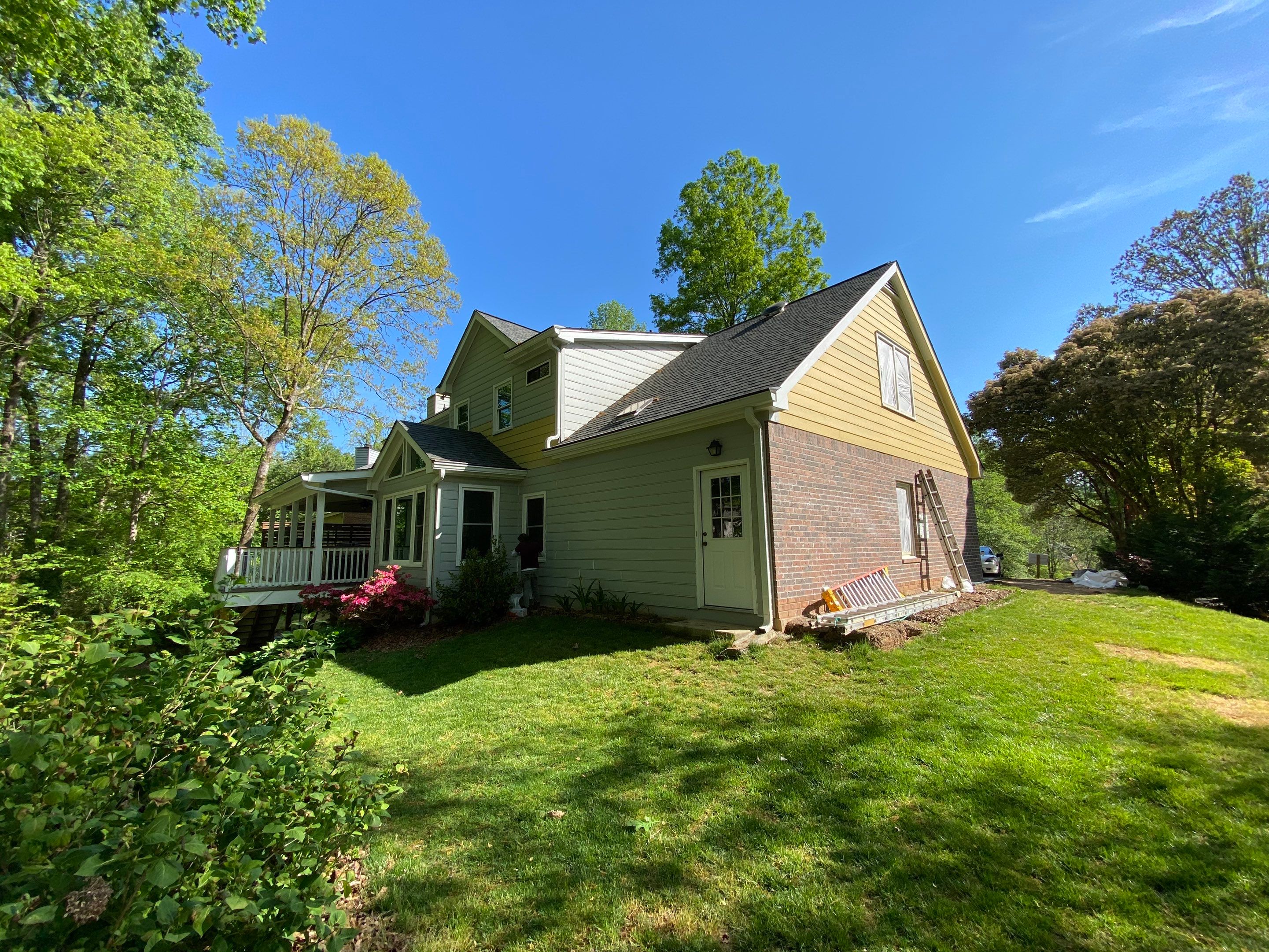 Tree Damage Structural Repair and Exterior Painting in Roswell by Swift Home Renovations