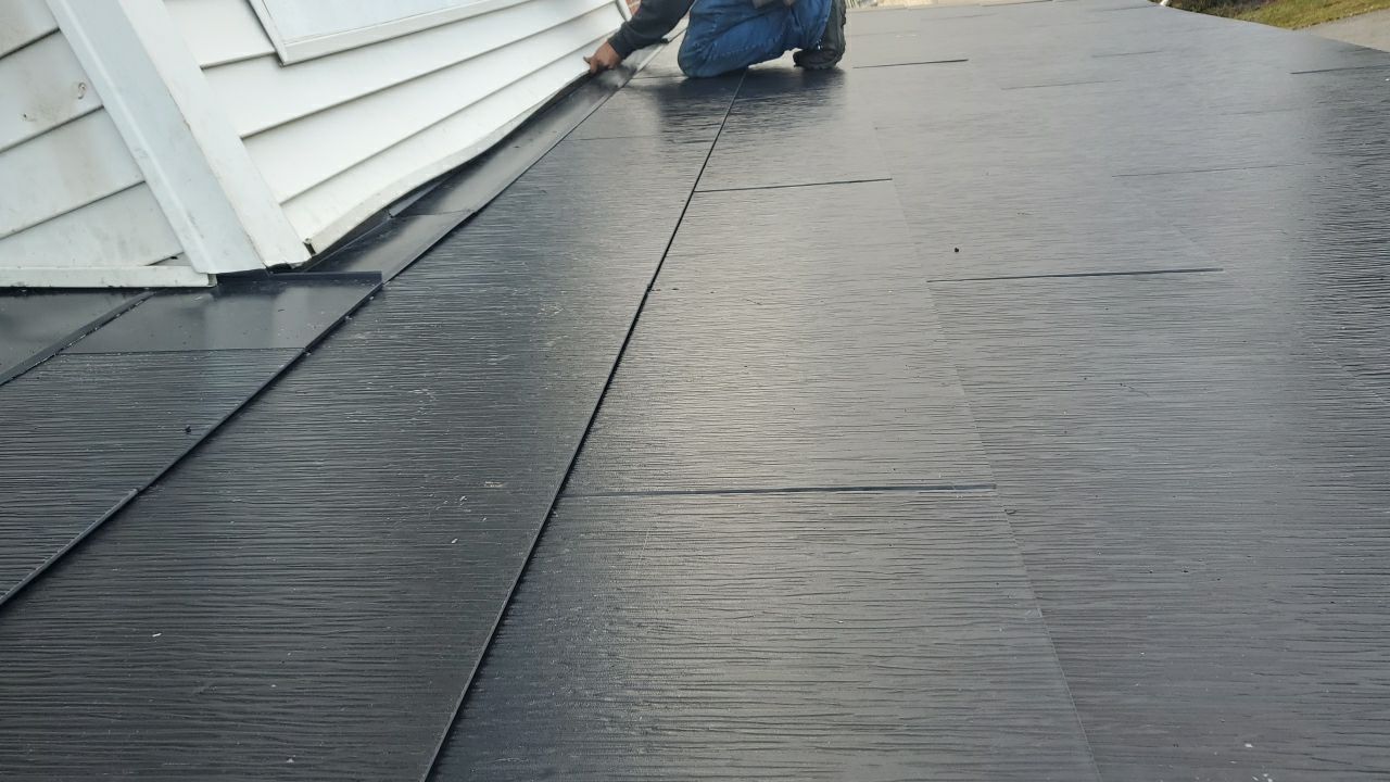 Tesla Solar Roof Installation by American Home Contractors