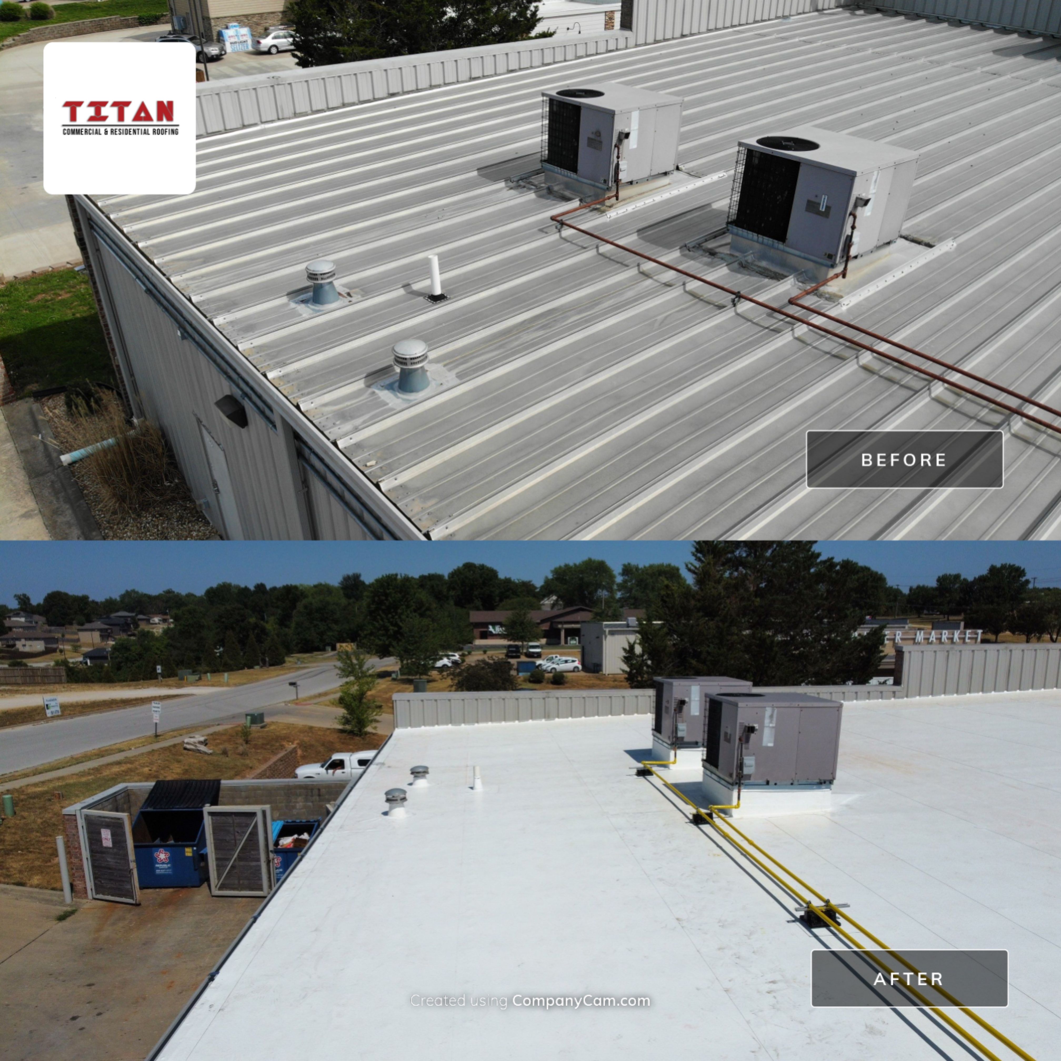 Commercial PVC Membrane Roofing Install by Titan Commercial & Residential Roofing