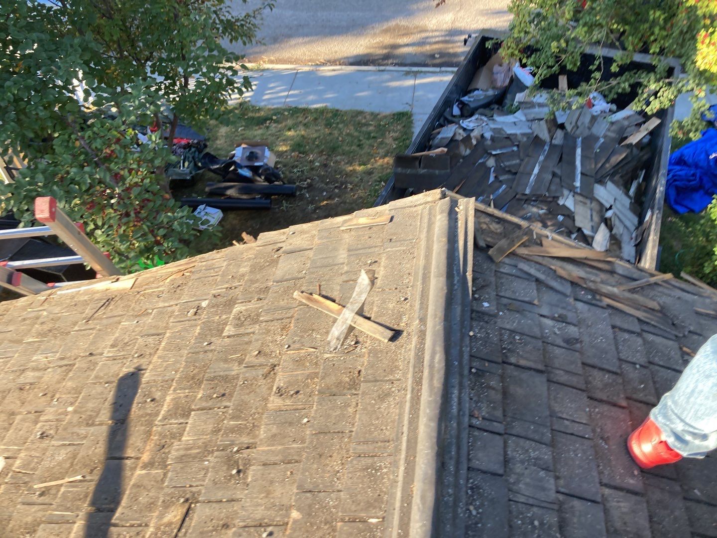 Nampa ID., single level Investment Property Roofing Installation using Owens Corning Oakridge in Peppermill Grey by ID Roofing LLC