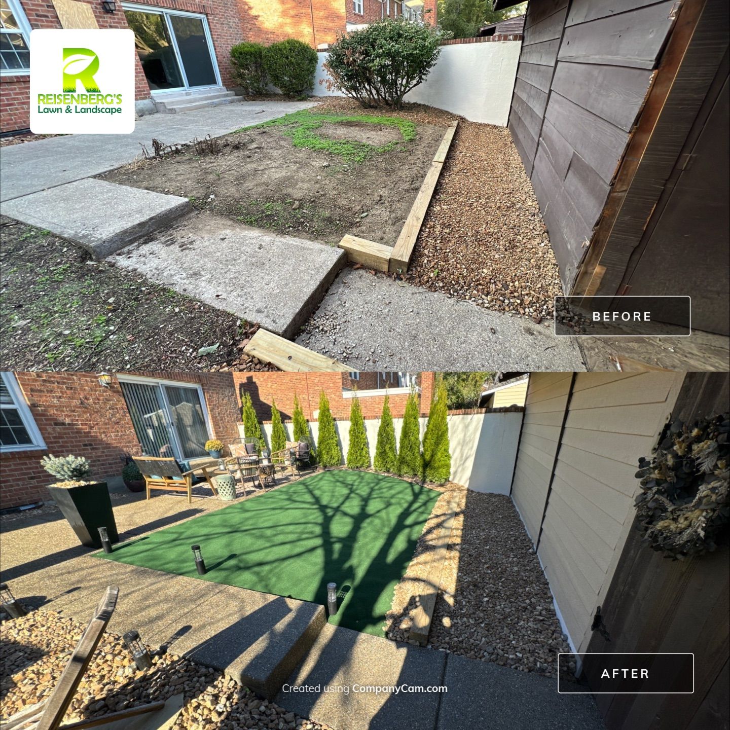 Courtyard Overhaul by Reisenberg’s Lawn & Landscape, LLC
