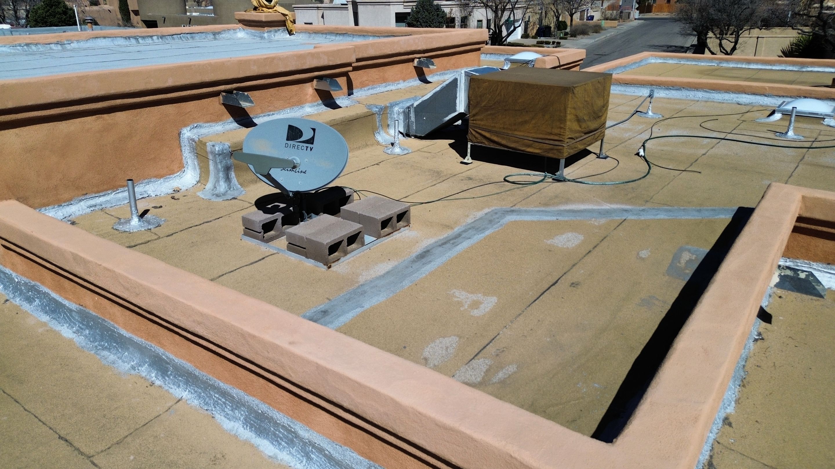 Residential TPO Flat Roof Replacement and Skylight Installation in Albuquerque by Doyle Roof Masters Inc