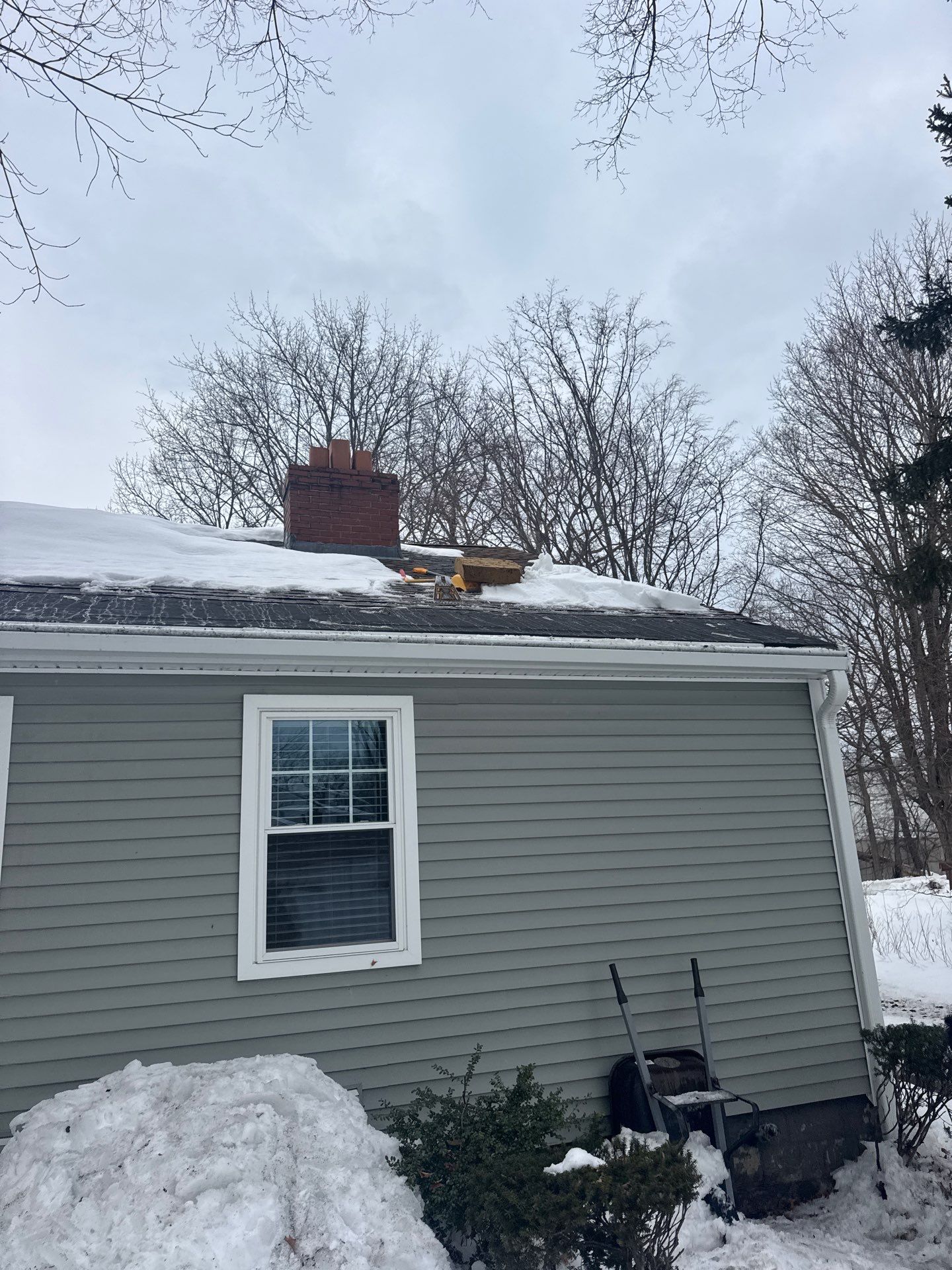 Snow/Ice Belt & Ice Dam Removal Project in Woburn by Mighty Dog Roofing of Greater Middlesex County