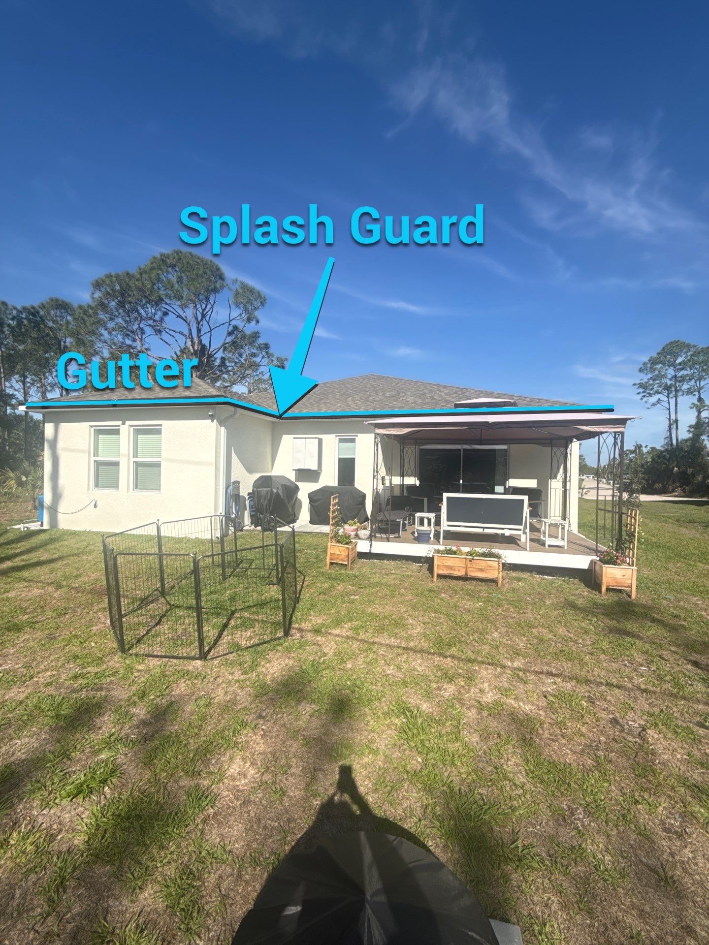 6-inch K-style White Seamless Gutters with Downspouts in North Port, FL  by Gutter Professors