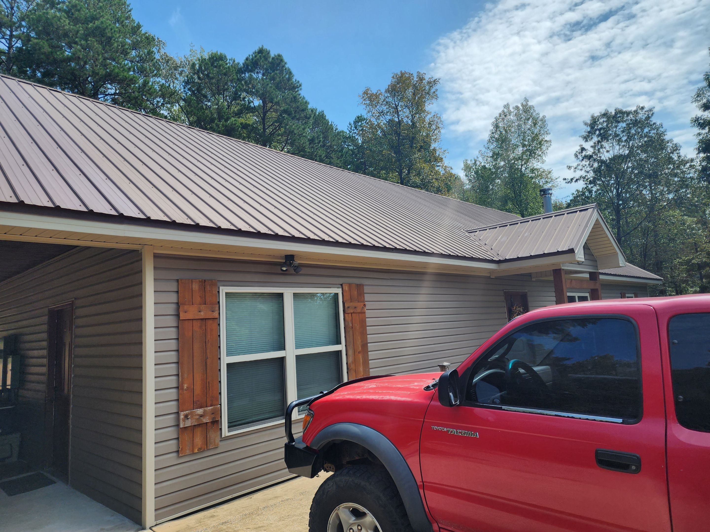 Residential Metal Roof Replacement using Reed's Metals: 26 GA. Standing Seam: Charcoal Grey by Hostetler Roofing