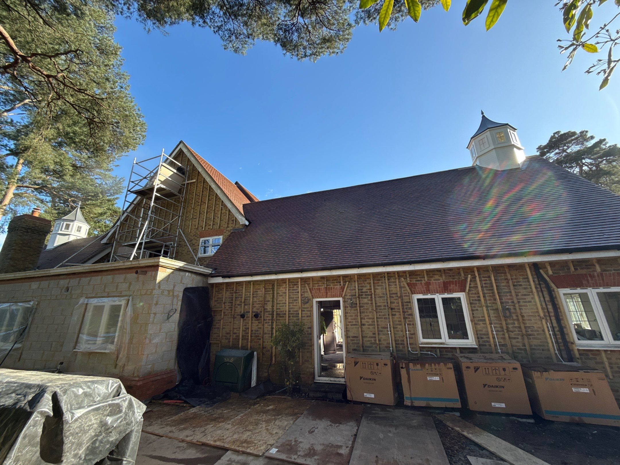 Roof Cleaning and Biocide Treatment using Softwash Equipment by Ges Exterior Cleaning ltd