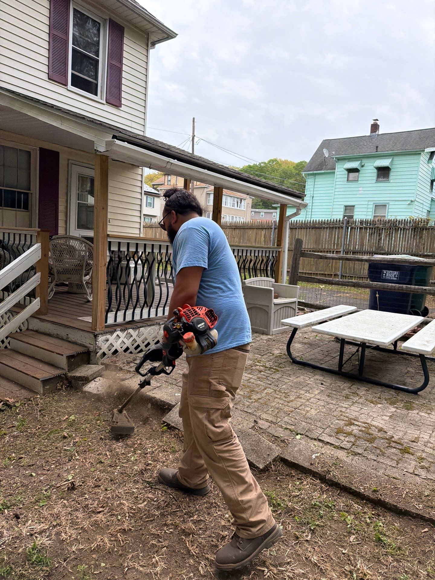 Residential Spring Cleanup and Fence Line Trimming in Seymour by Diamond Image LLC
