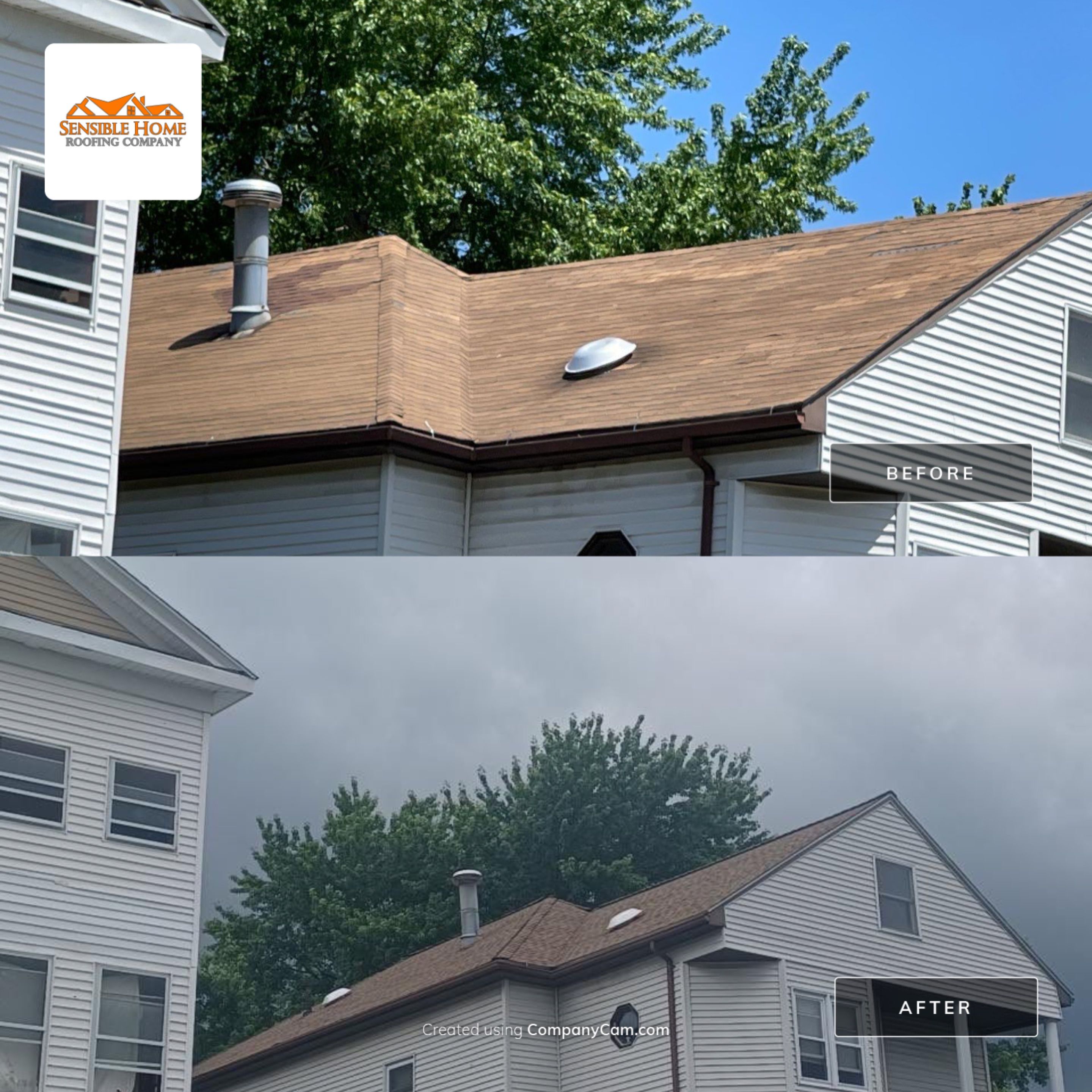 Residential Roofing Installation using GAF Timberline HDZ by Sensible Home Solutions