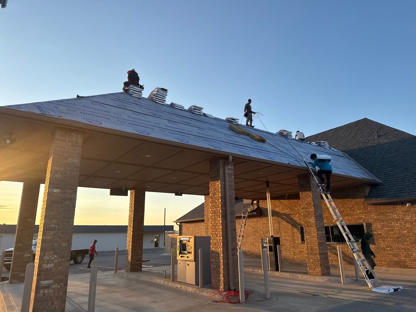 Bank Reroof by Castillo Roofing