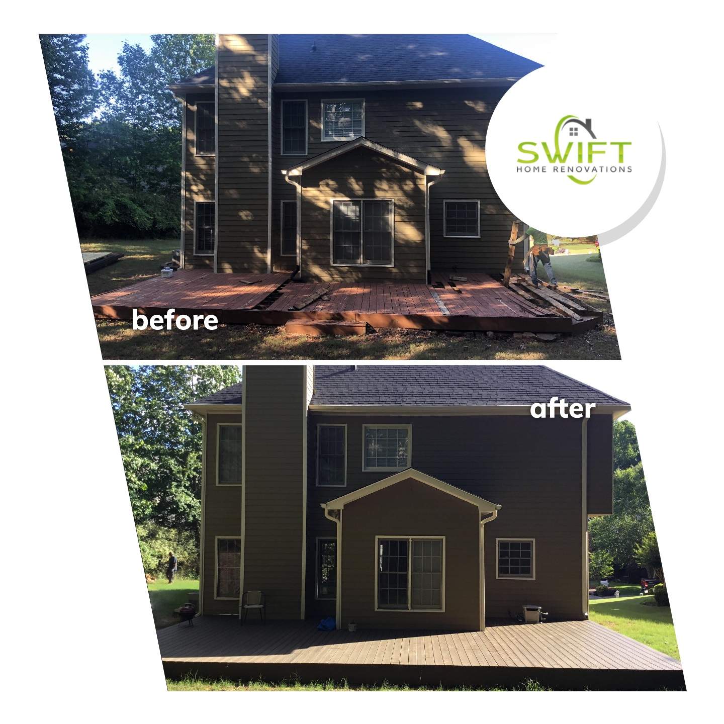 Composite Deck Replacement and Surface Upgrade in Acworth by Swift Home Renovations