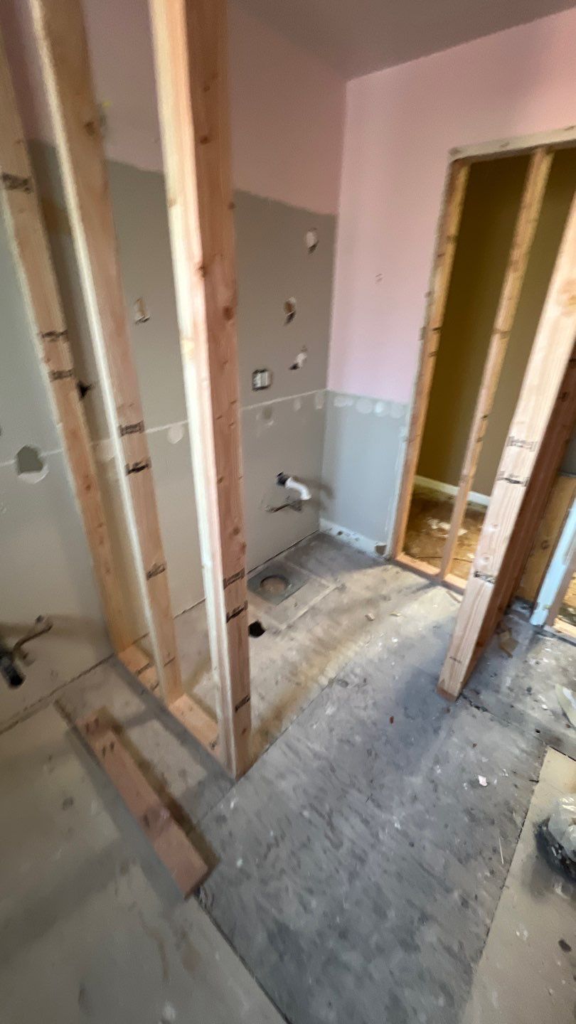 Two Bathroom Remodel  by Plumbing Connect Systems LLC