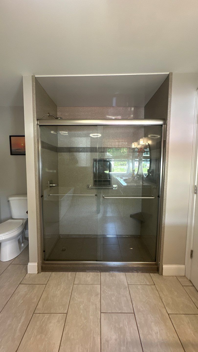 Walk-In Shower Installation in Agawam, MA by Yankee Home Improvement