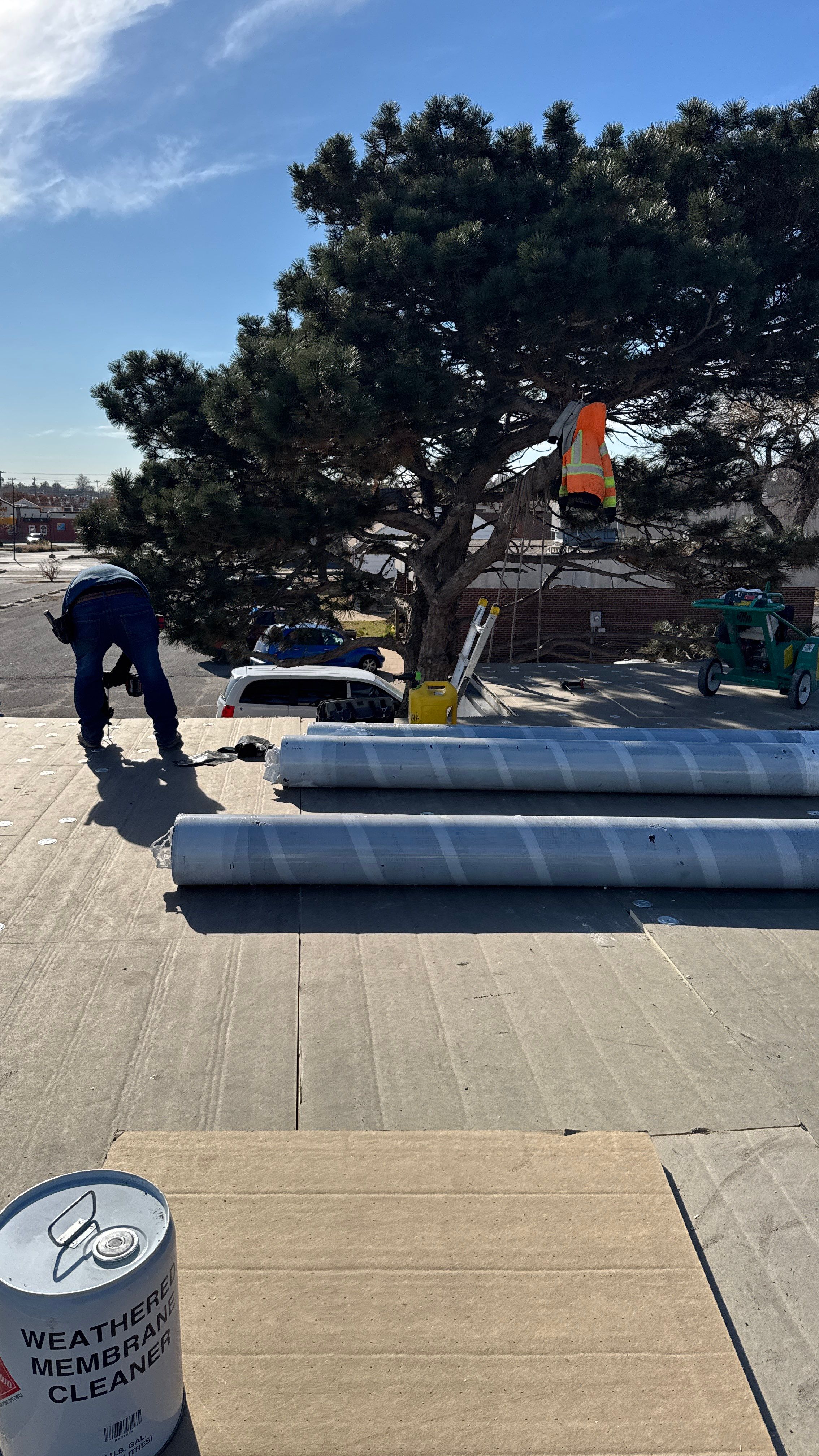 Commercial Roofing Installation using Mule-Hide by Frontline Roofing and Construction