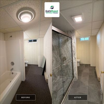 Tub to Shower with Flooring