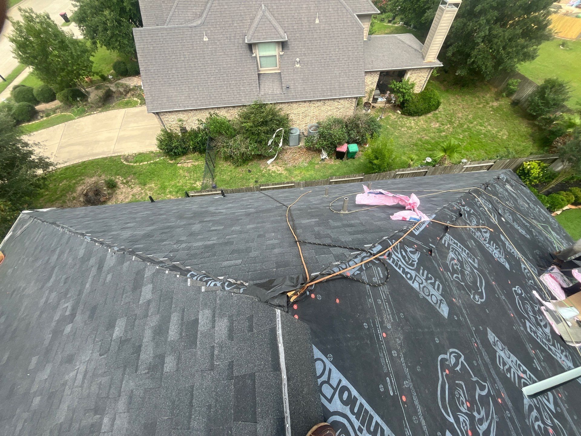 Residential Roofing Installation using Owen's Corning Duration (Lifetime) Shingles by Roof Repair Company