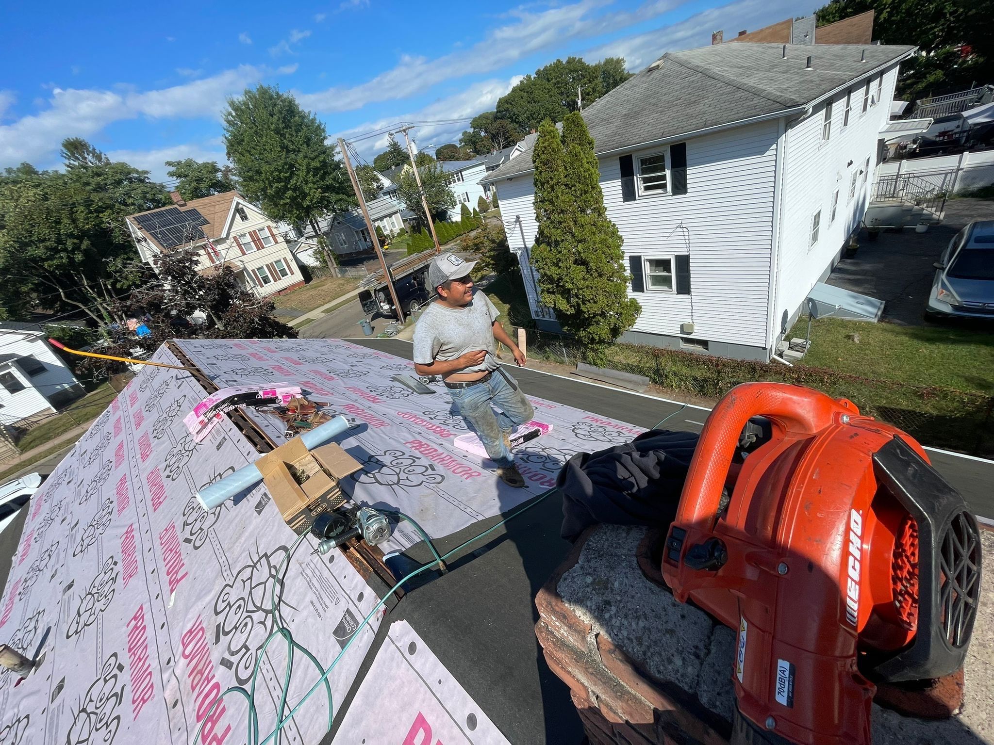 Residential Roofing Installation using Owens Corning TruDefinition Duration - Estate Gray by A Plus Exterior