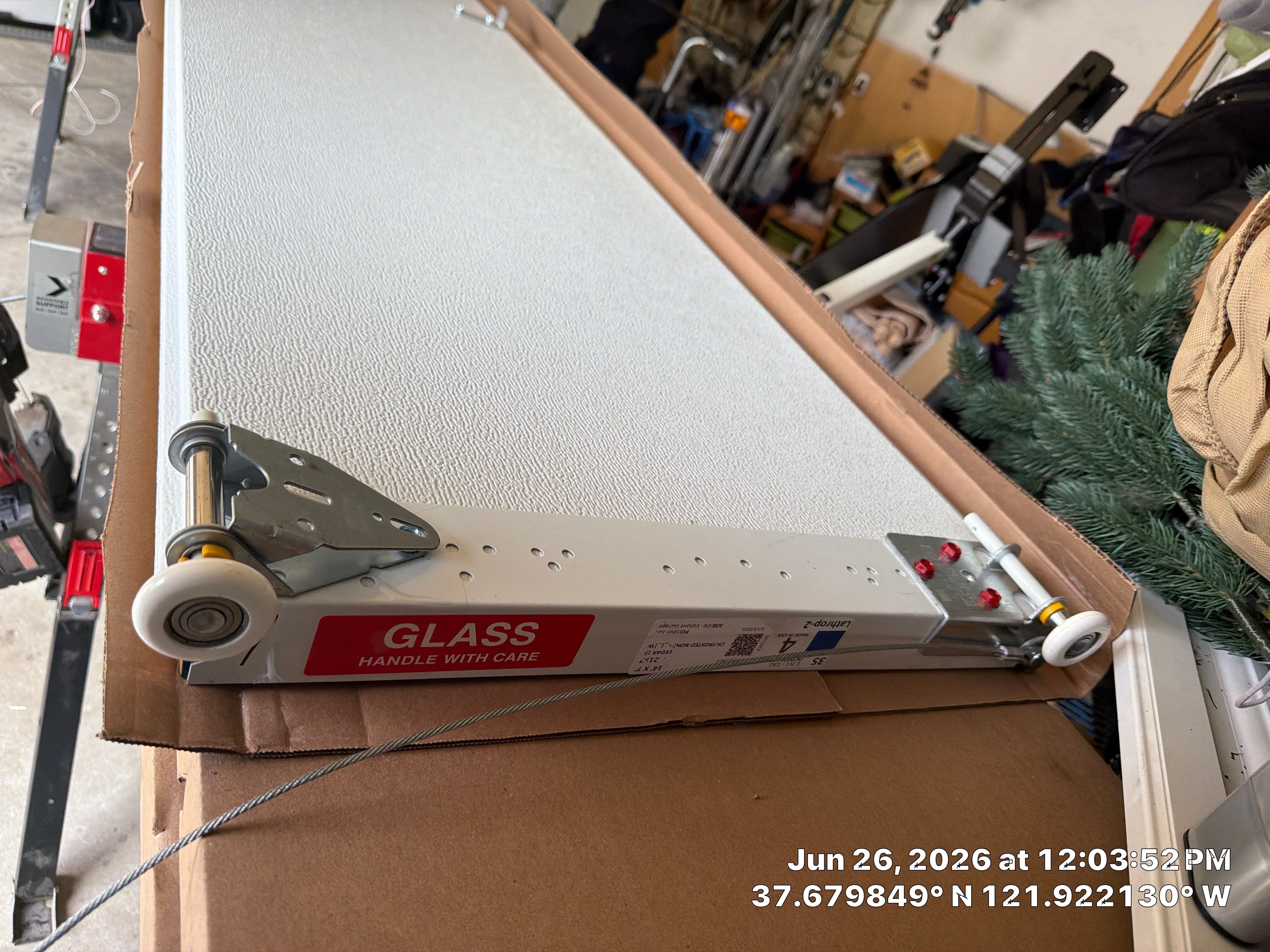 Wood-Grain Sectional Garage Door and LiftMaster Smart Opener Installation in Pleasanton by Valiant Garage Door