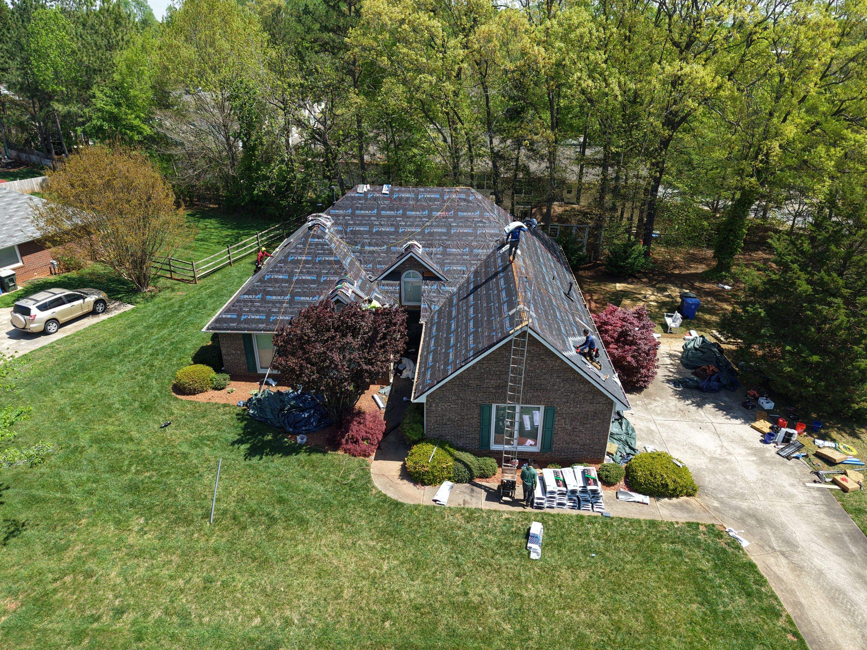 Residential Roofing Installation using TAMKO TITAN XT Rustic Black by RISE Roofing & Restoration, LLC