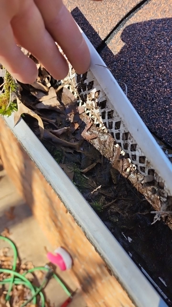 Gutter and Roof cleaning using cleaner by G&H Home Tech Pros LLC