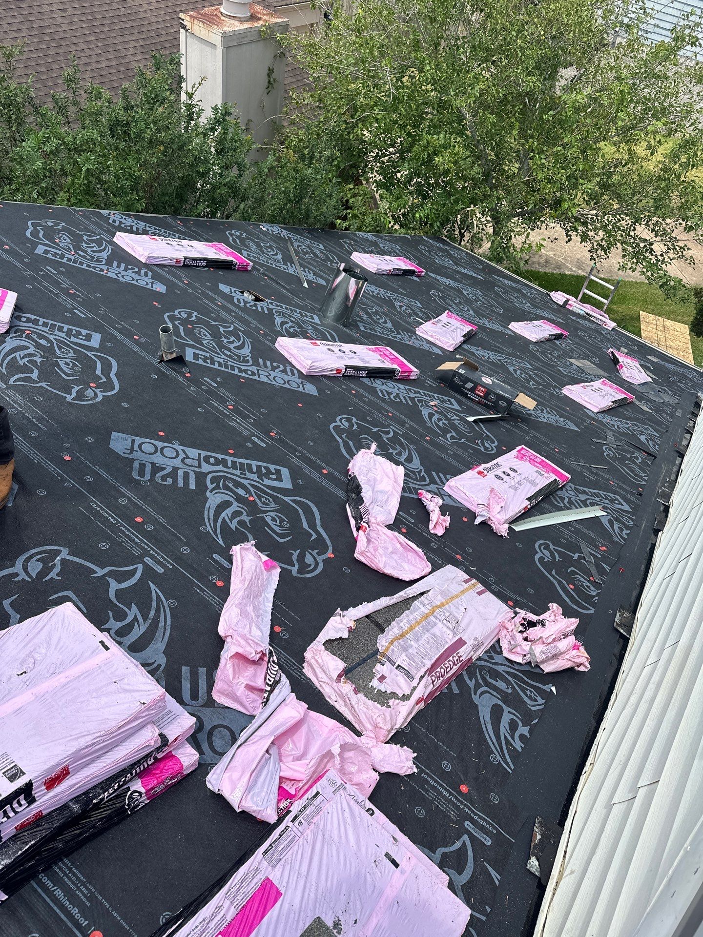 Residential Roofing Installation using Owen's Corning Duration (Lifetime) Shingles by Roof Repair Company
