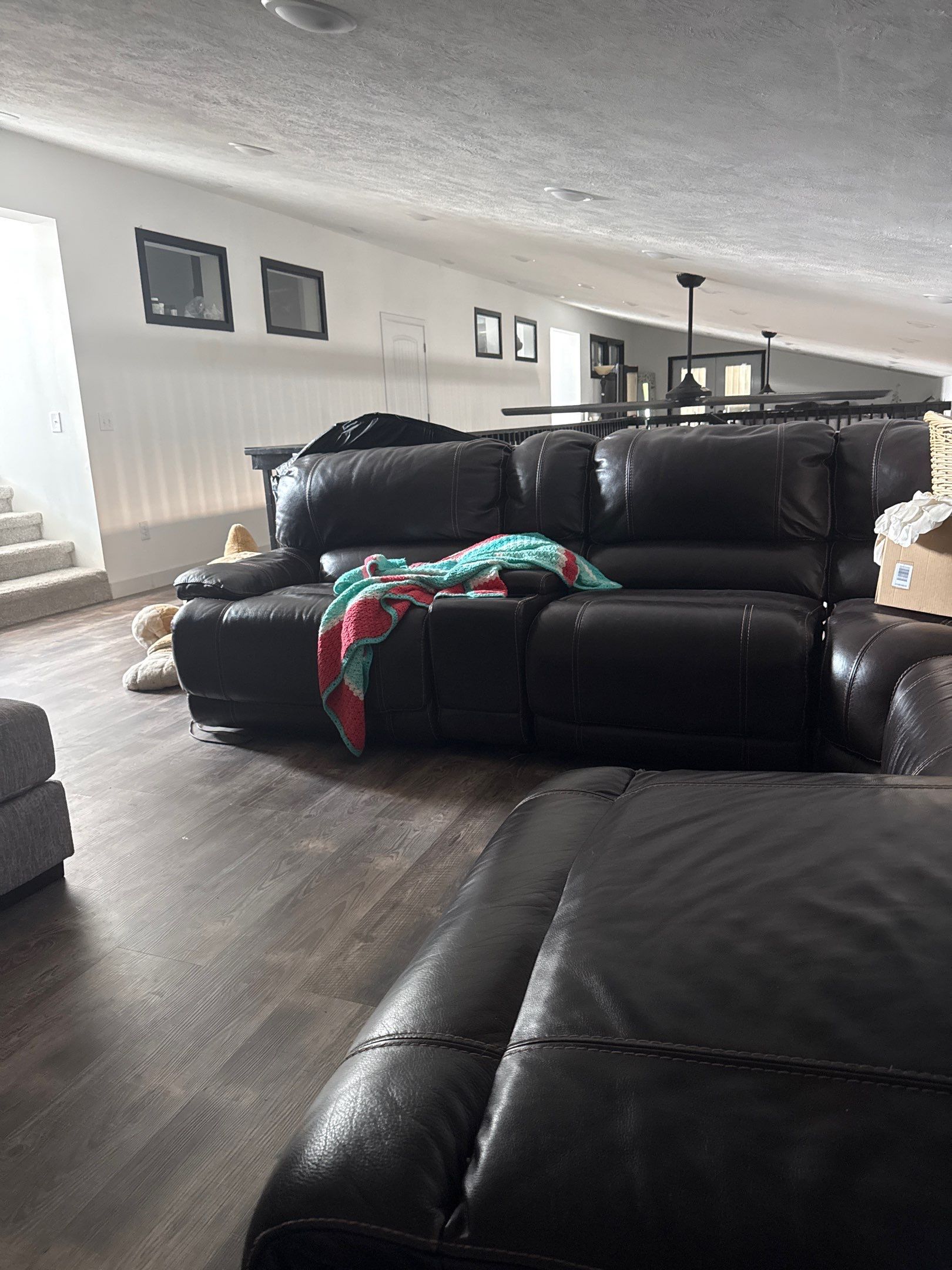 Scottsbluff Living Room Floor Remodel with Luxury Vinyl Planks by CompanyCam Sales Demo