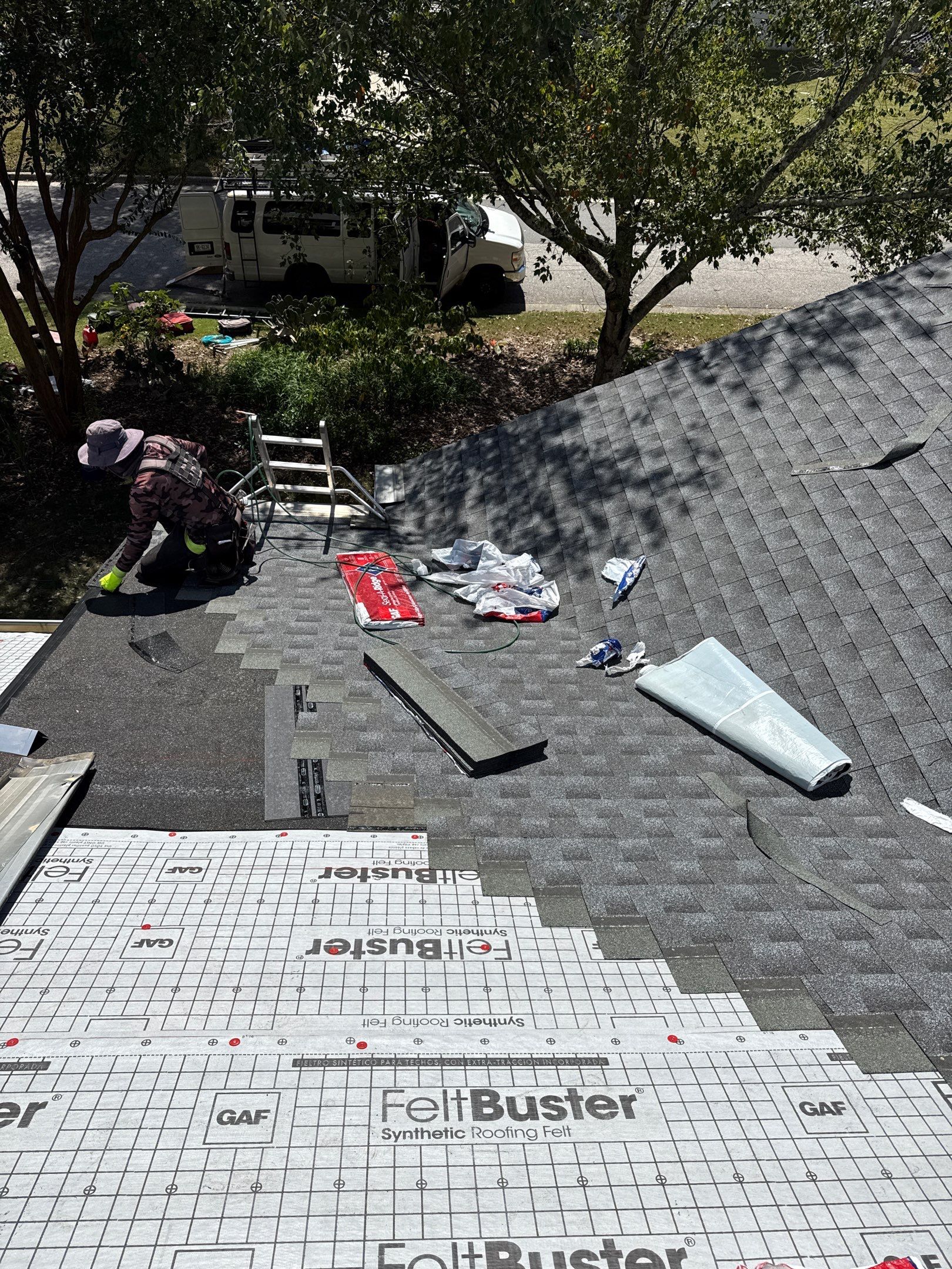 Roof Replacement - Timberline HDZ Pewter Gray - Chimney Cap by Pro Performance Roofing