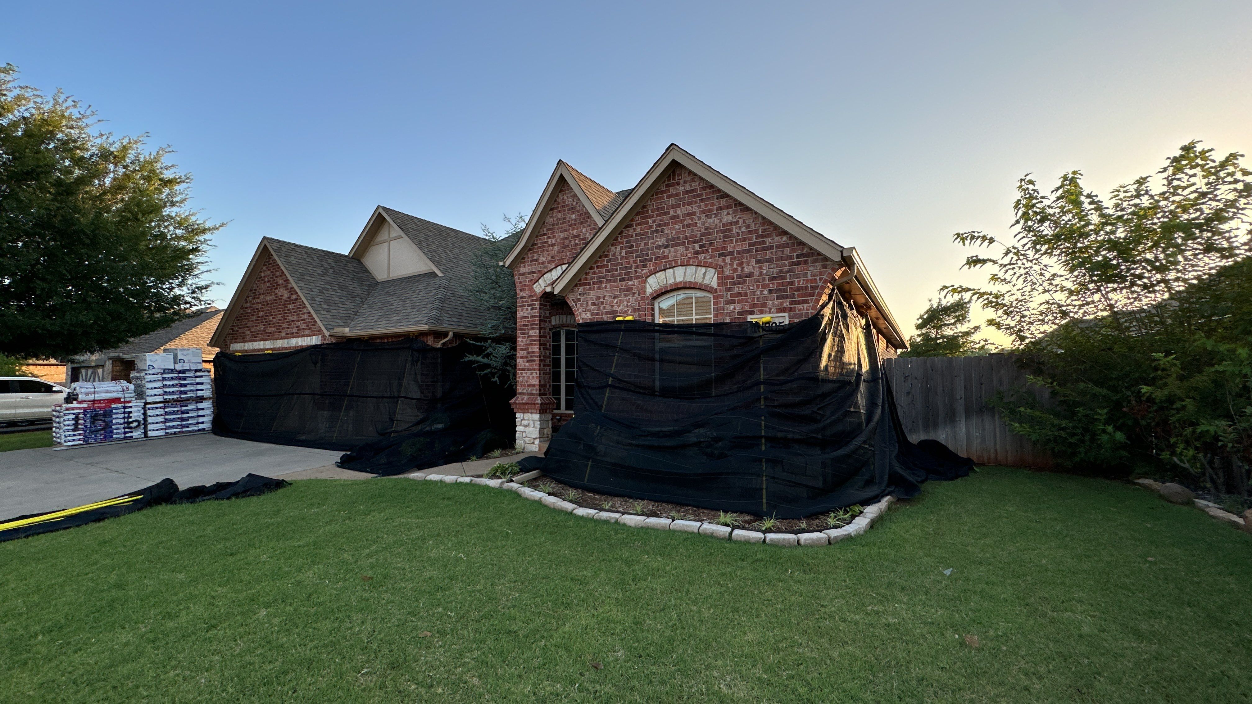 Reroof using GAF HDZ - Weathered Wood by Castillo Roofing
