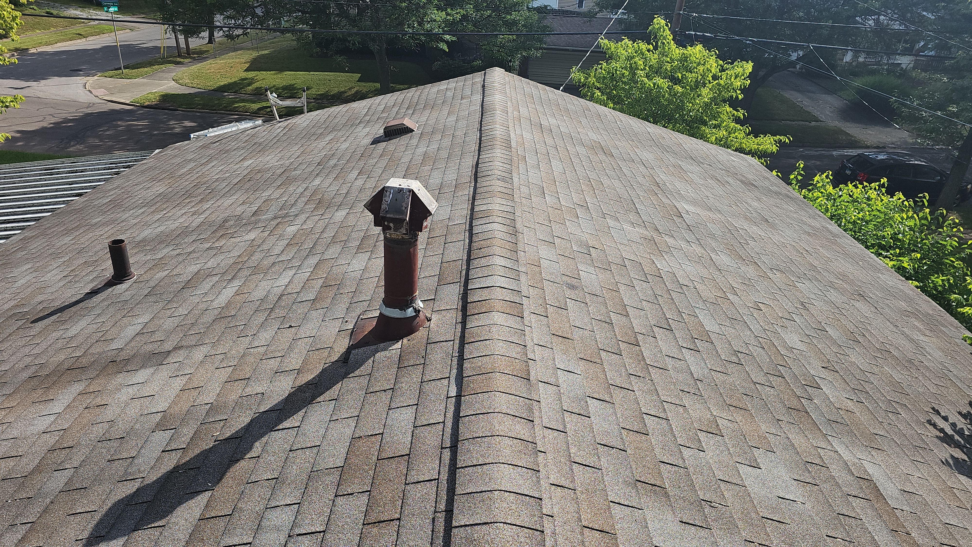 Atlas Pinnacle, Color, Coastal Granite, Drip Edge, Color, White by Eagle Eye Roofing