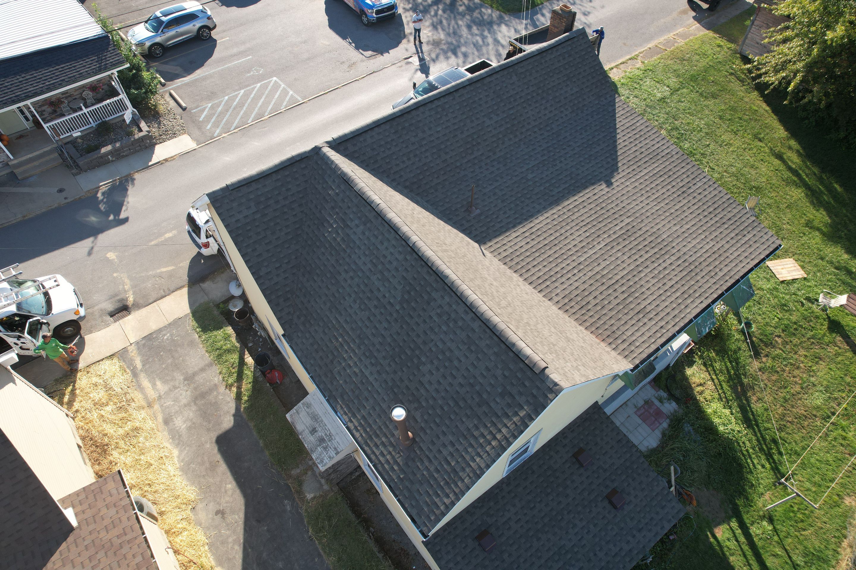 Residential Roofing Installation using GAF Timberline HDZ Weatherer Wood by Rainstoppers Roofing