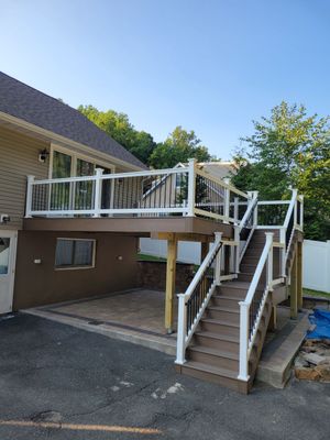 New Deck using Deckorators Venture - Color Sandbar